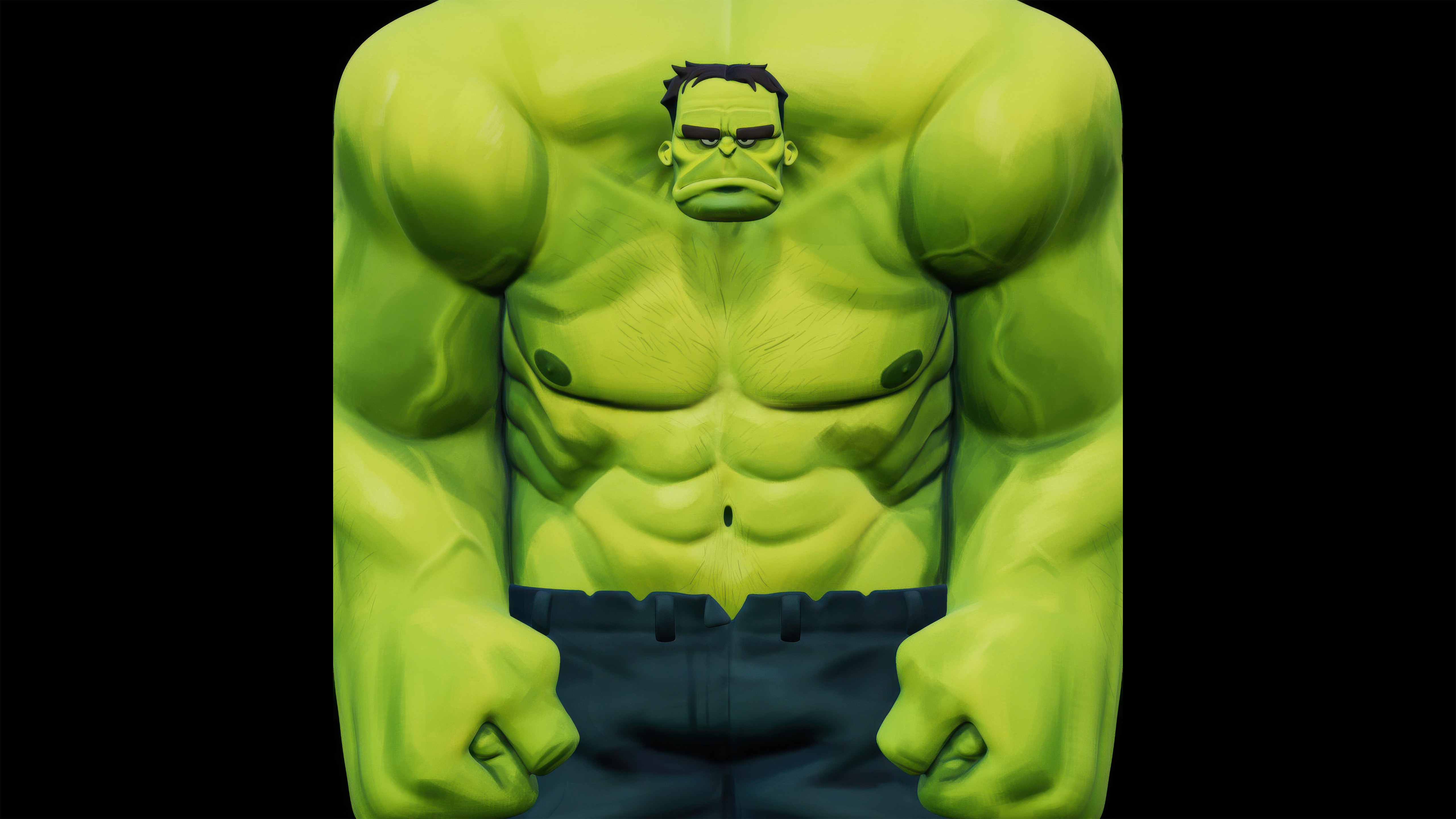 Snug Hulk character art HD Wallpaper
