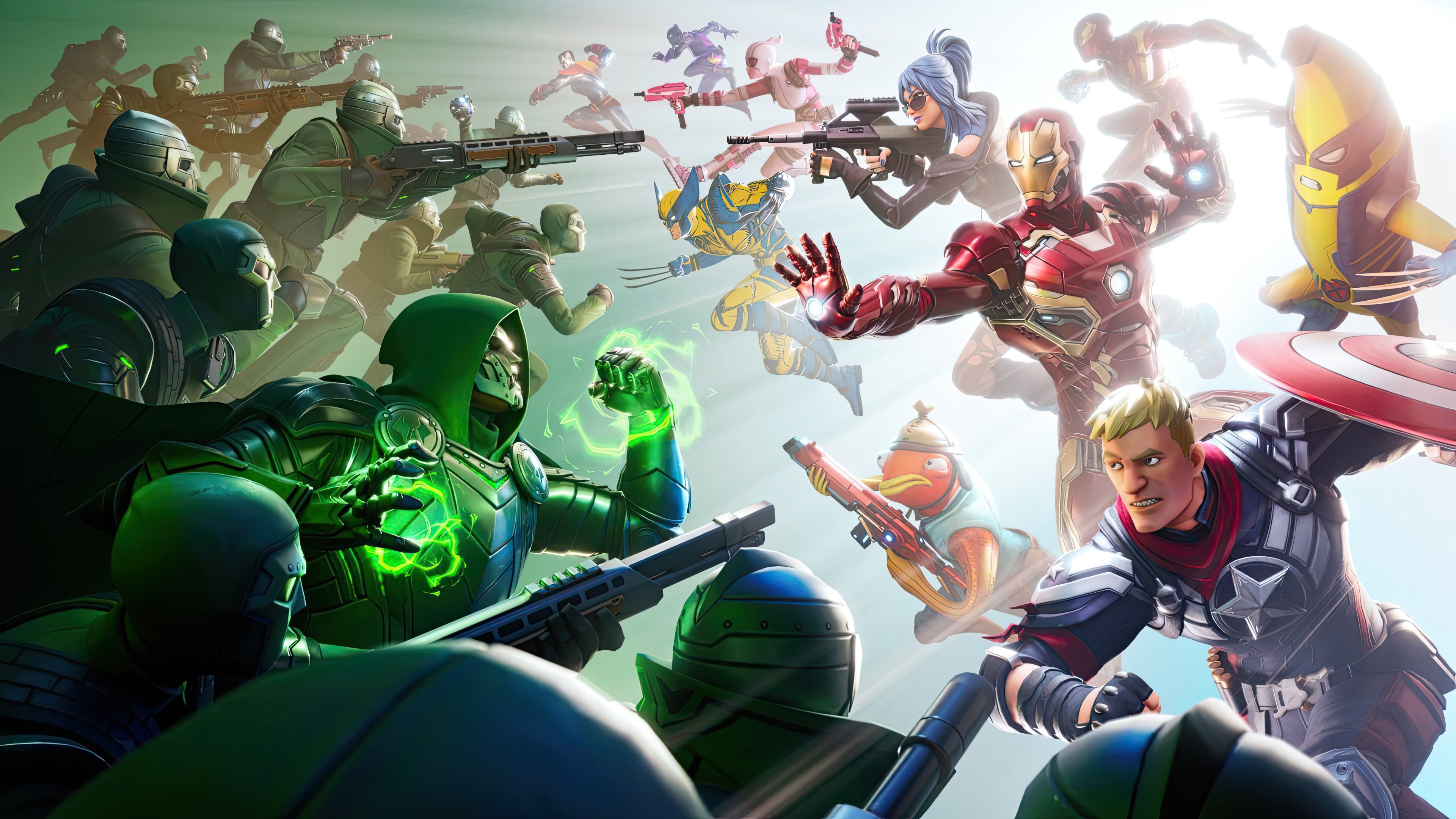 Fortnite Avengers vs. Doom Henchmen HD Wallpaper