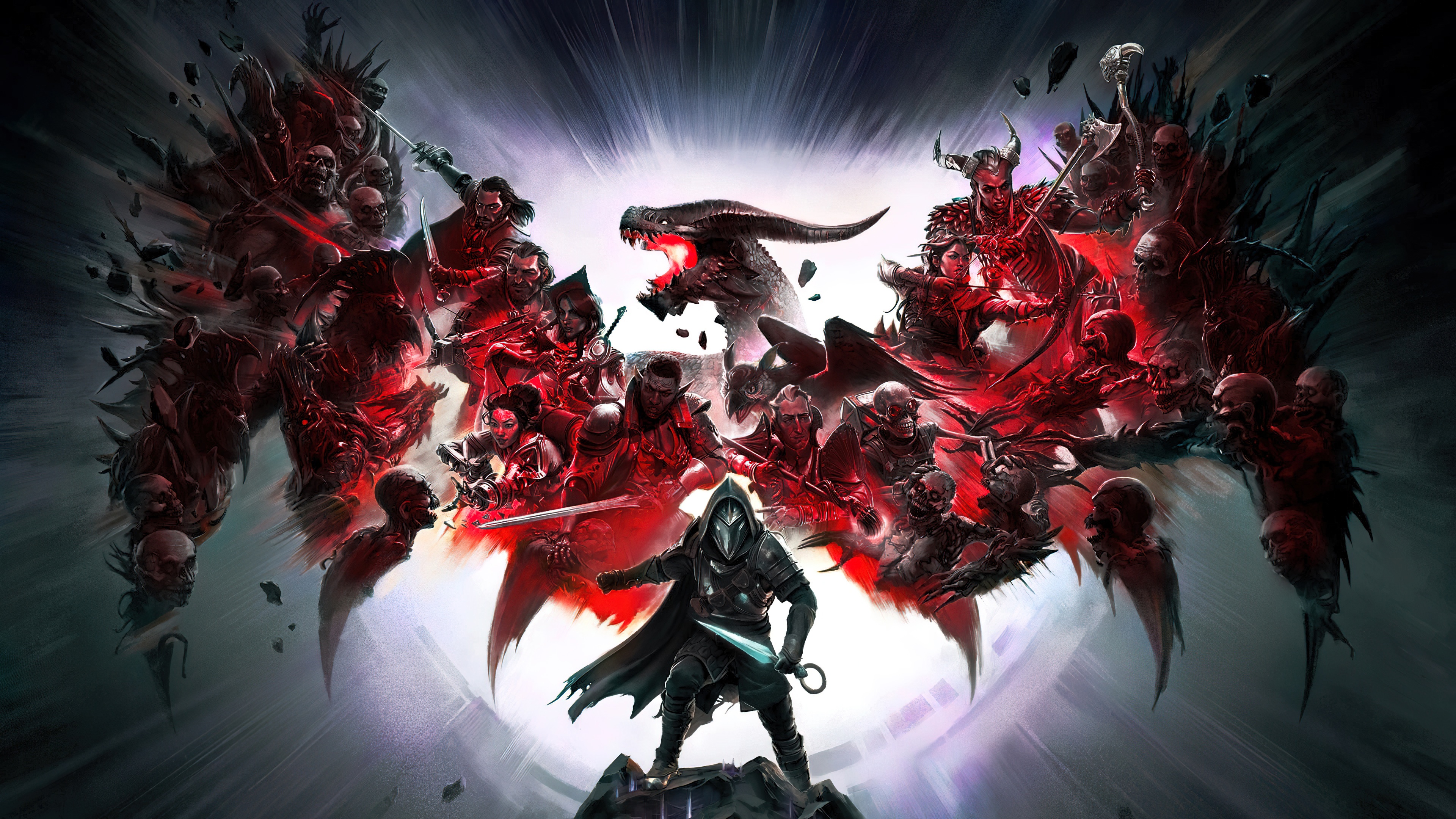 Dragon Age The Veilguard Dragon and Characters HD Wallpaper