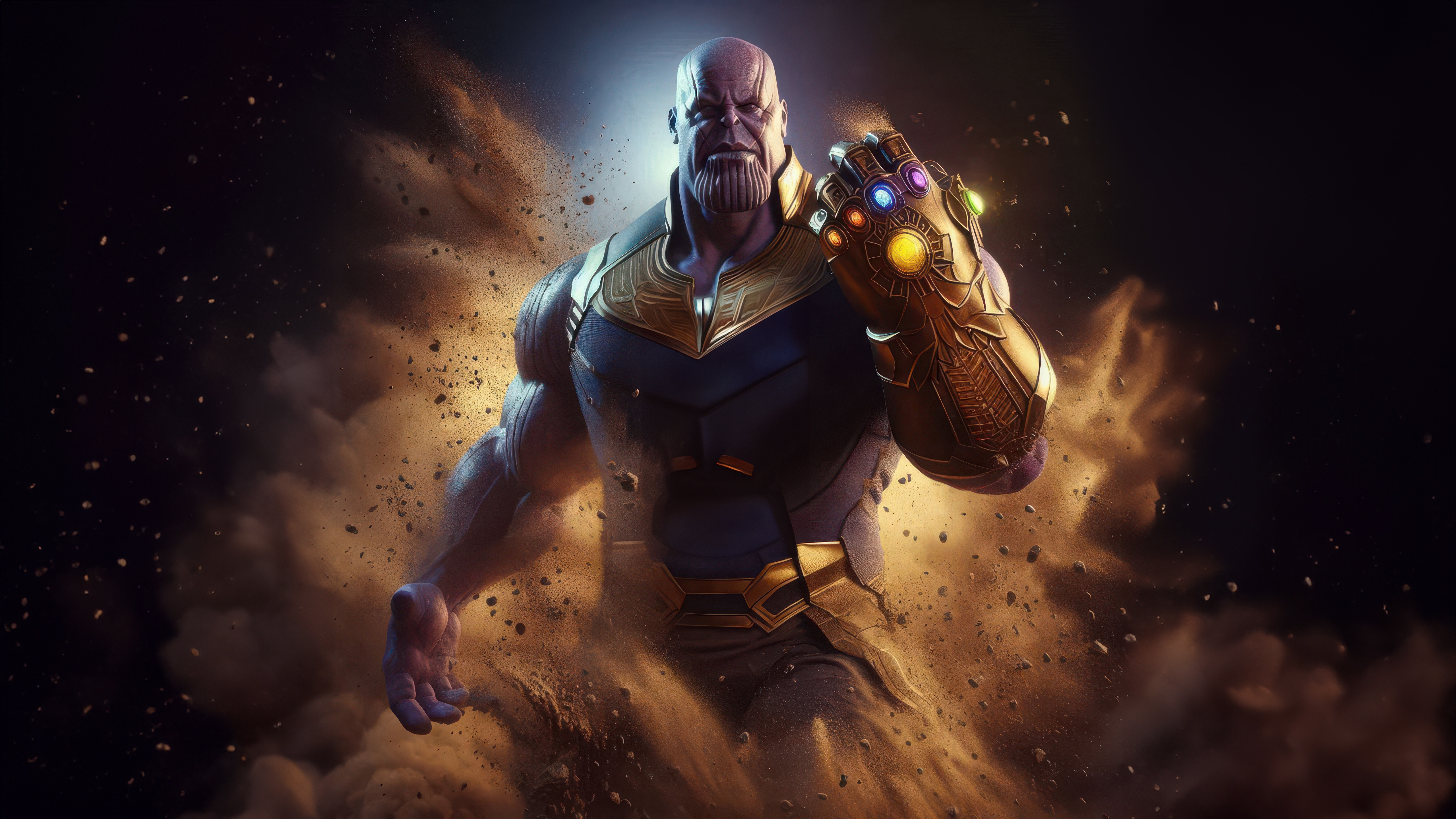Thanos with the Infinity Gauntlet HD Wallpaper