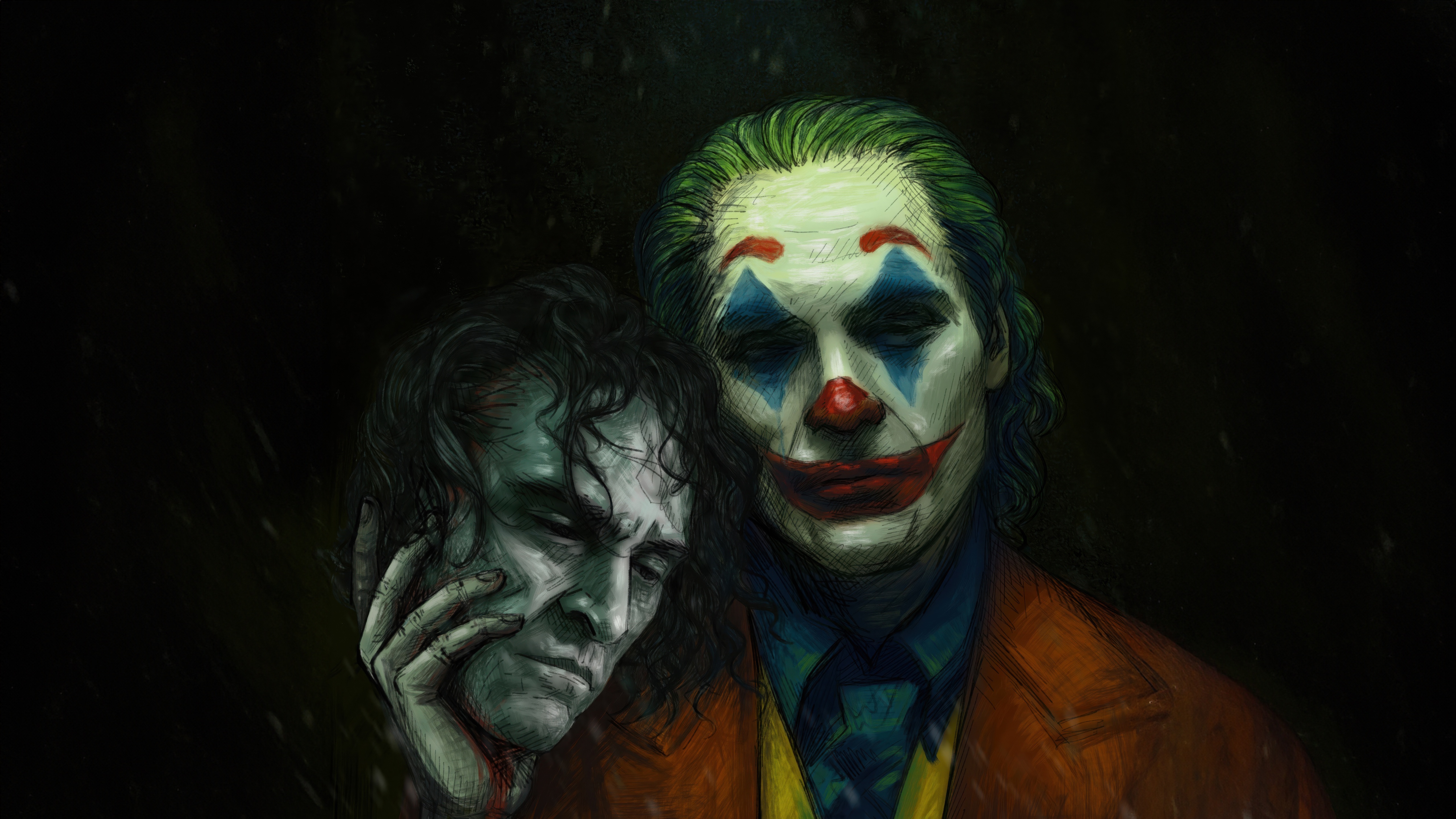 Joker and Arthur Fleck HD Wallpaper