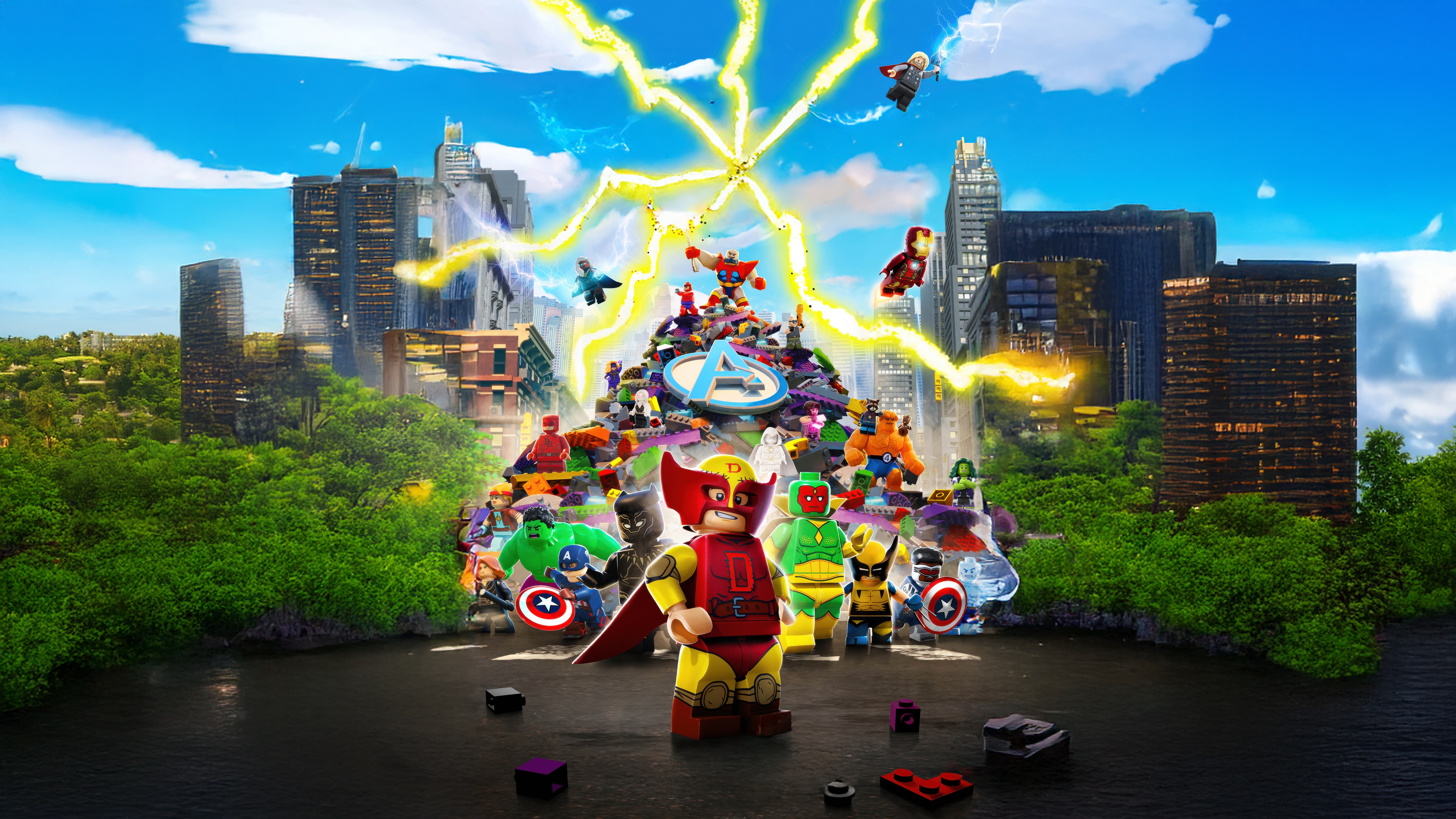 Lego Marvel Avengers Mission Demolition HD Wallpaper