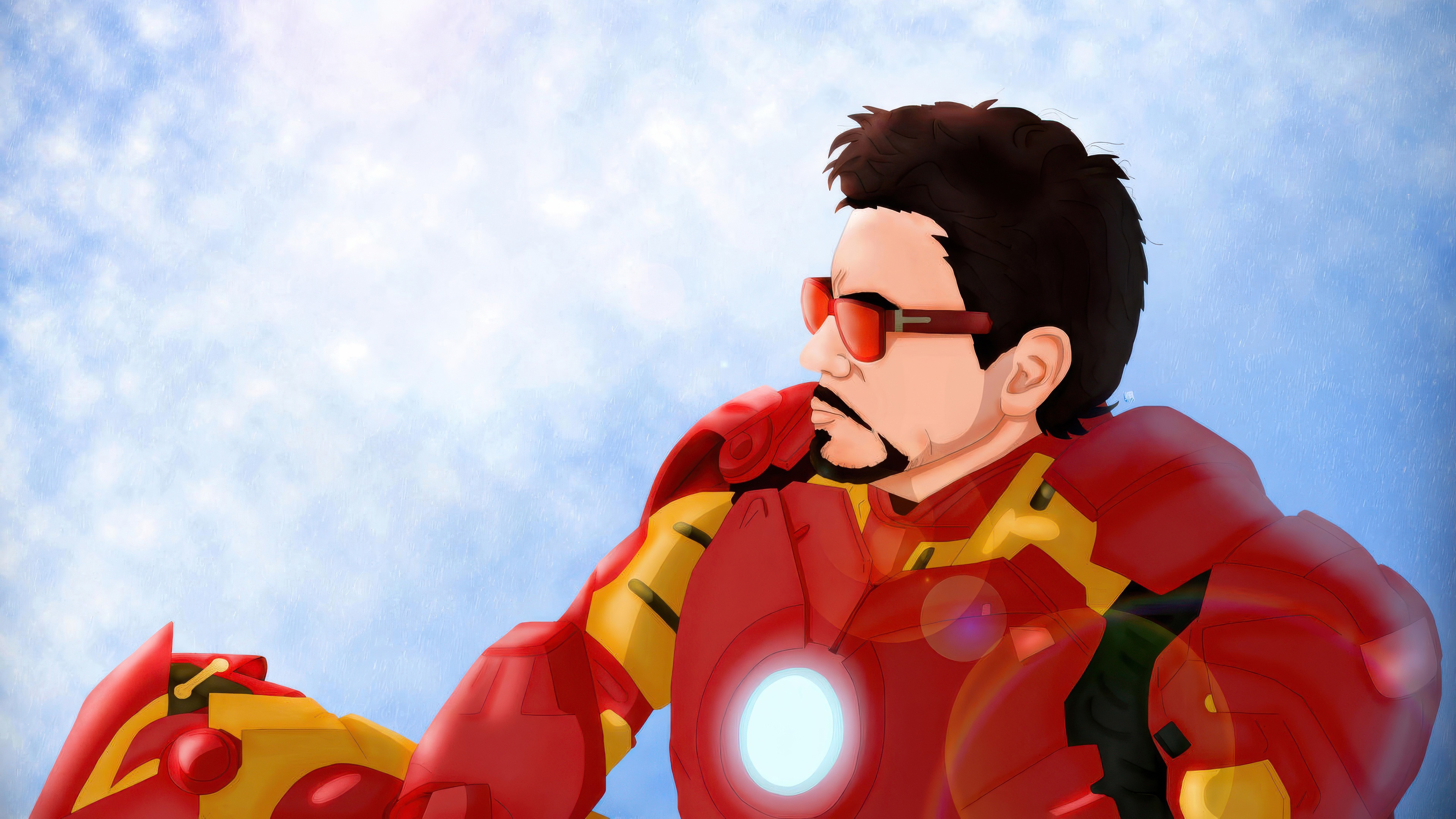Iron Man in the Sky HD Wallpaper