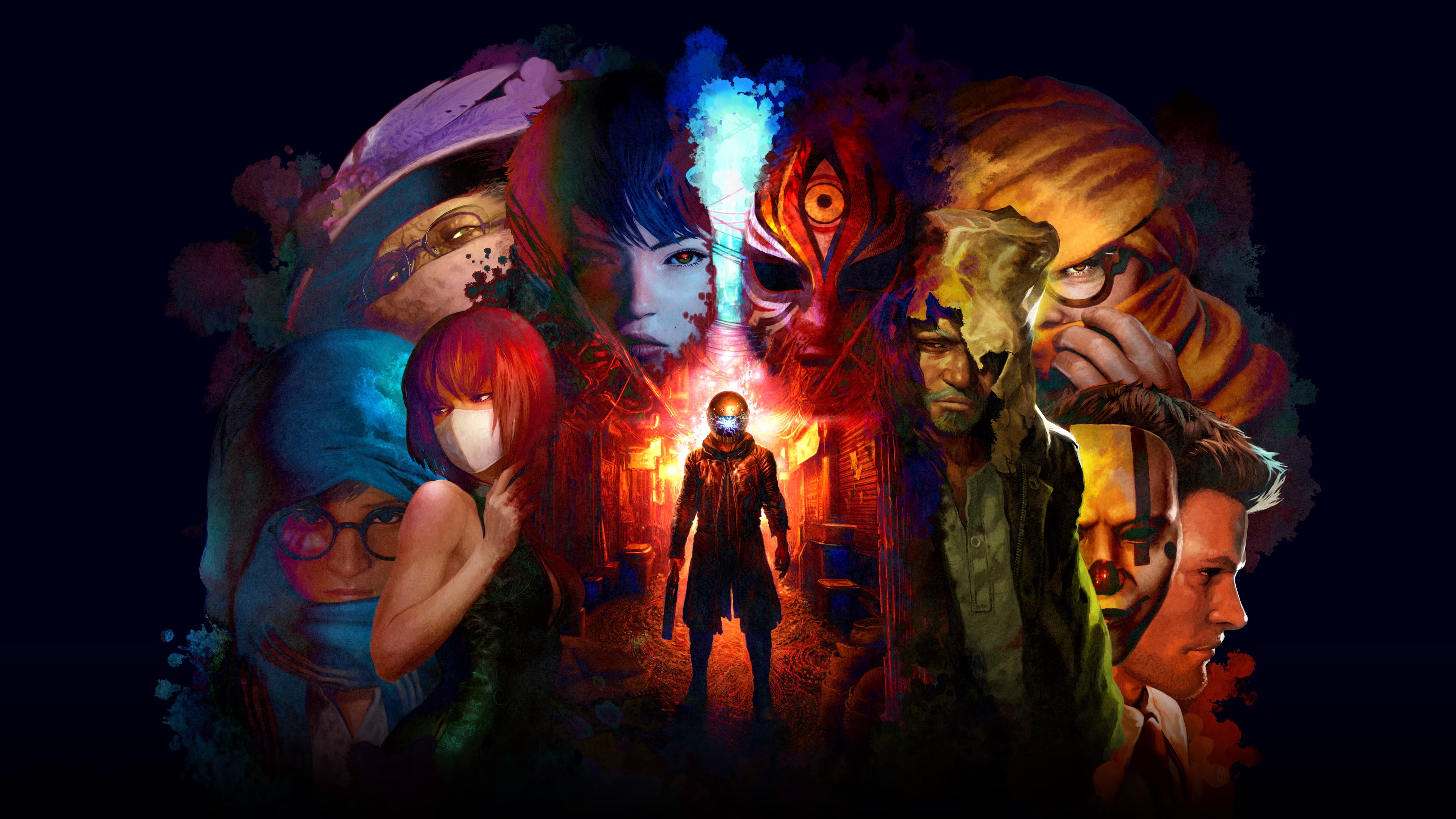 Slitterhead: A Collage of Mysterious Characters HD Wallpaper