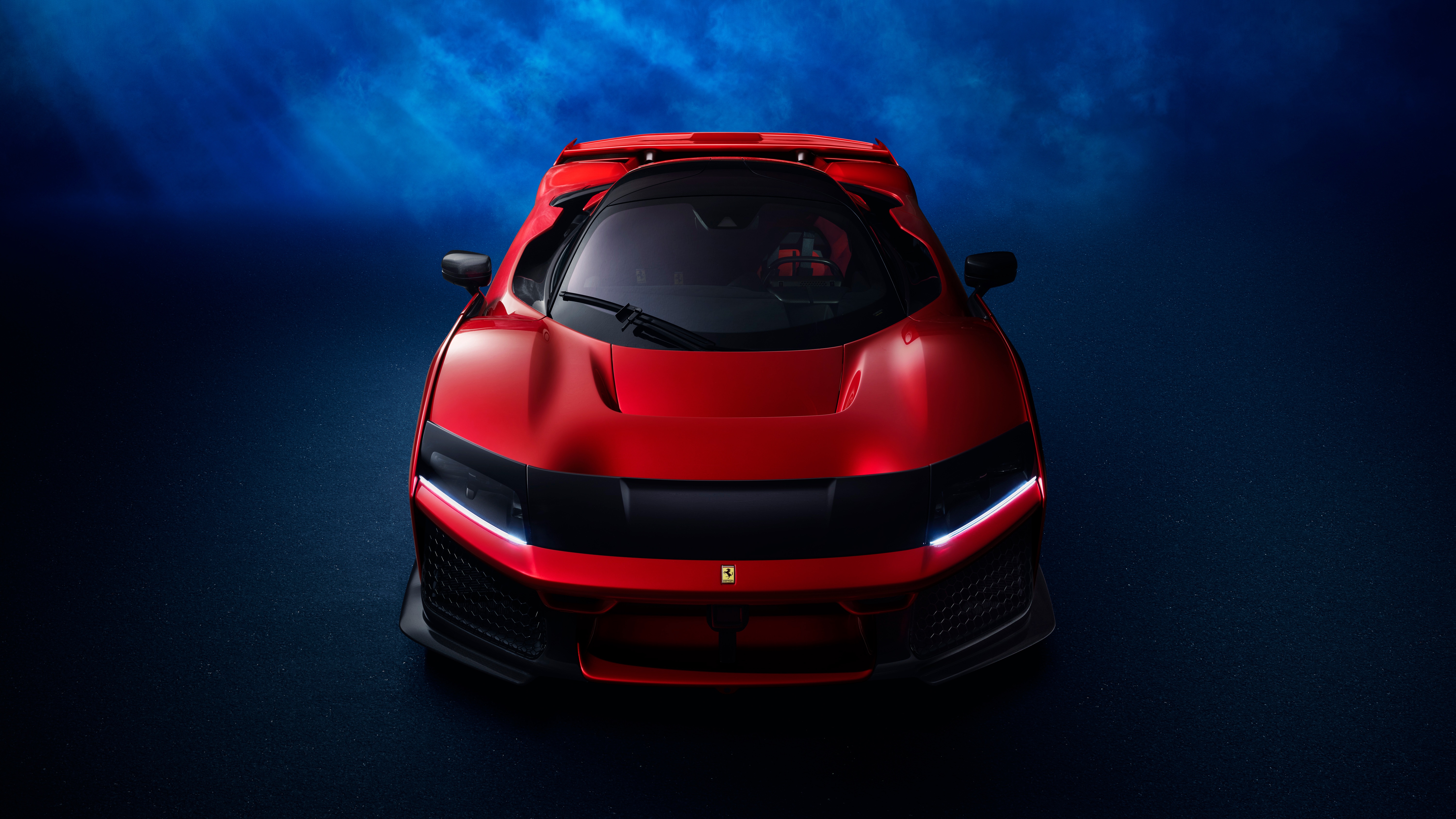Red Ferrari F80 Supercar HD Wallpaper