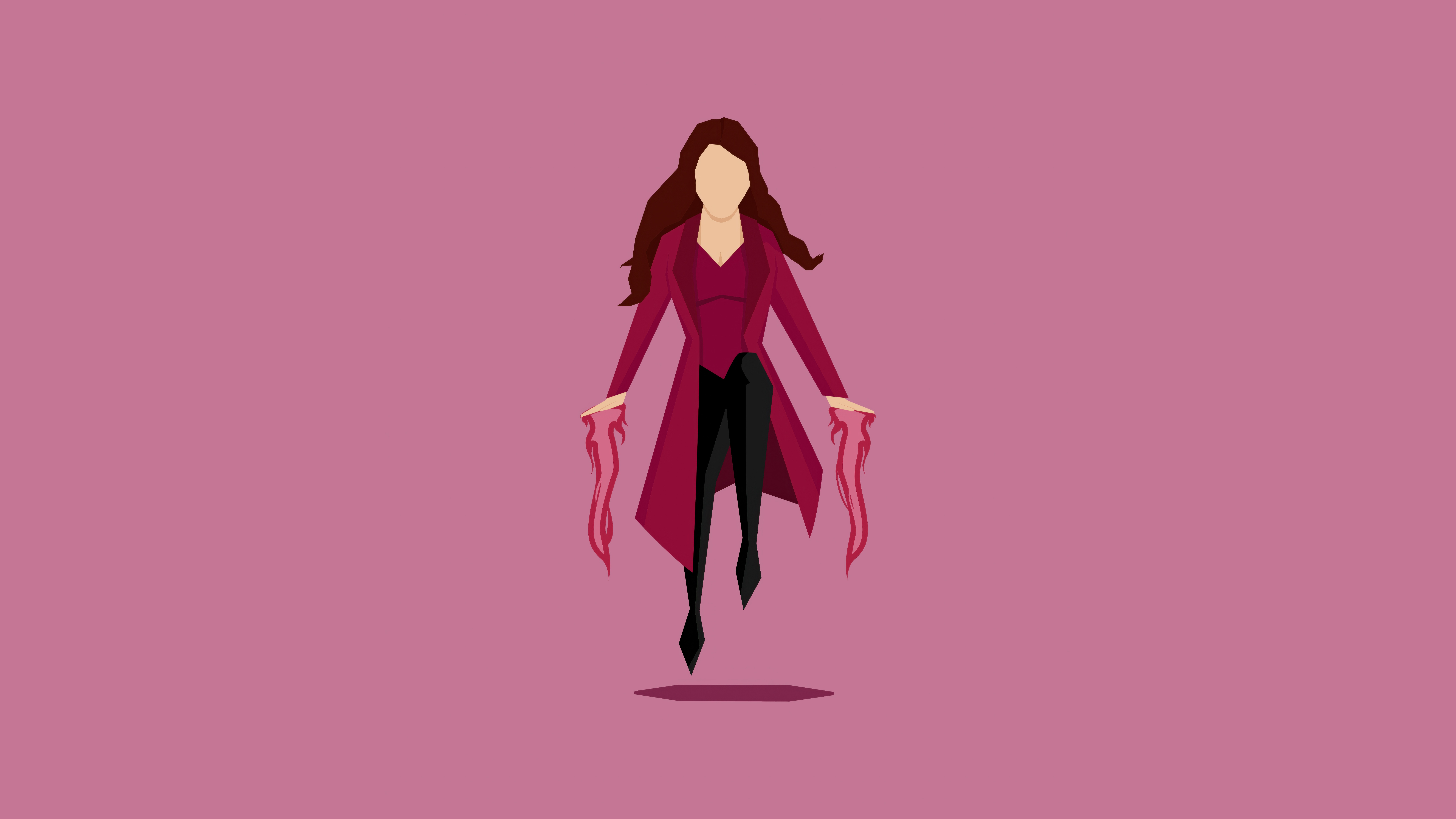 Scarlet Witch with Fiery Resolve HD Wallpaper