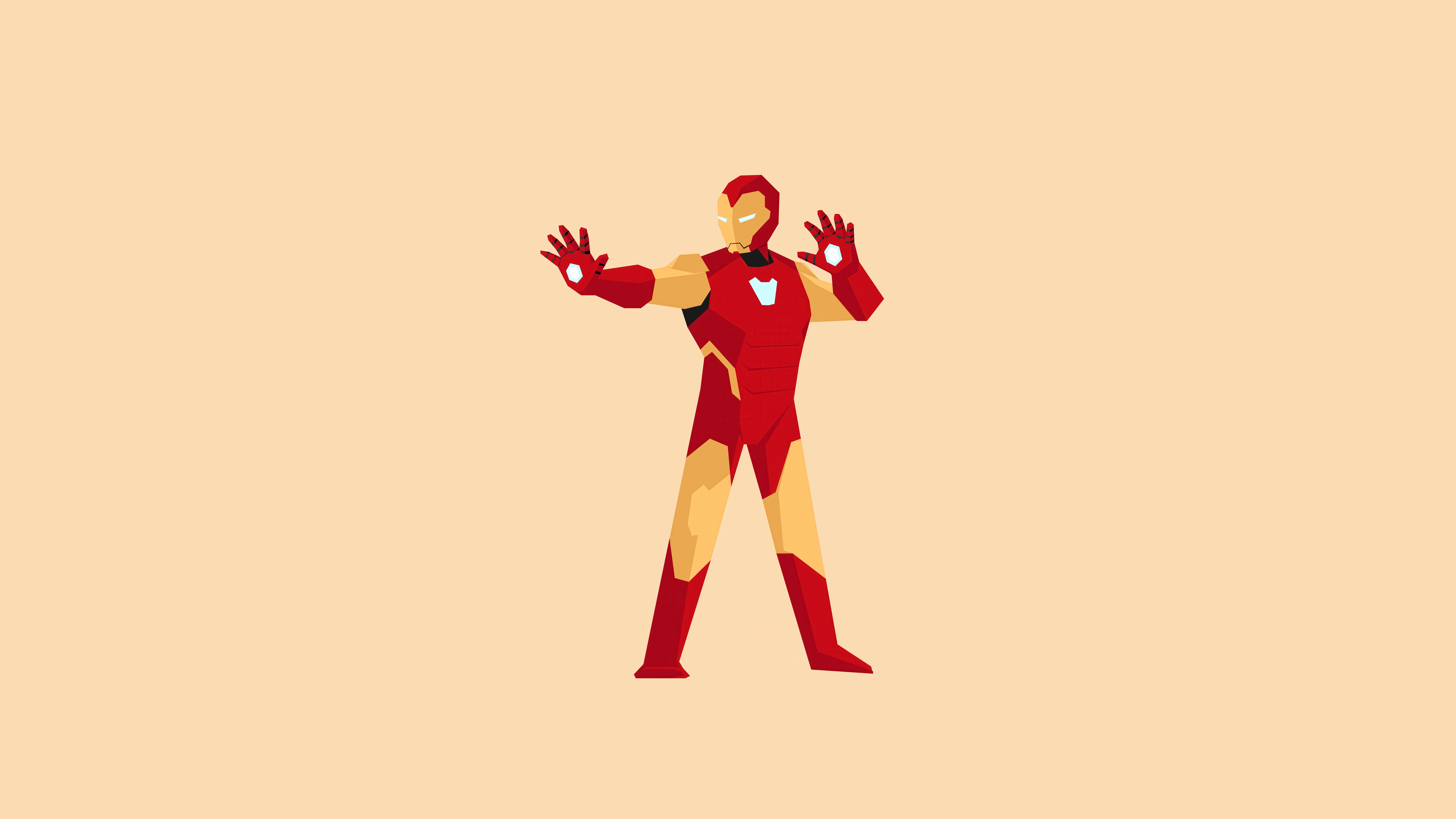 Iron Man in red and gold suit HD Wallpaper