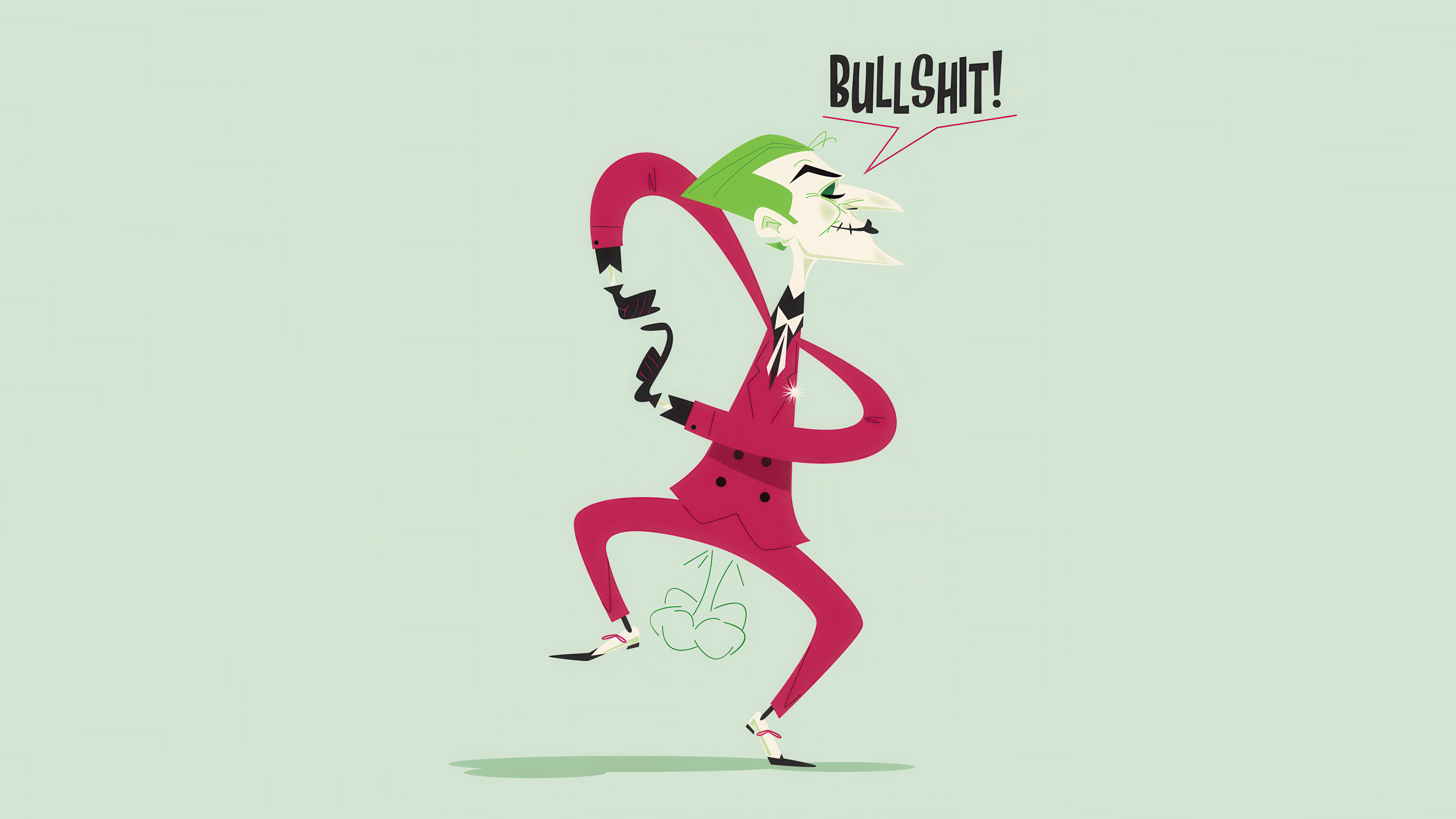 The Joker Farting and Saying Bullshit HD Wallpaper