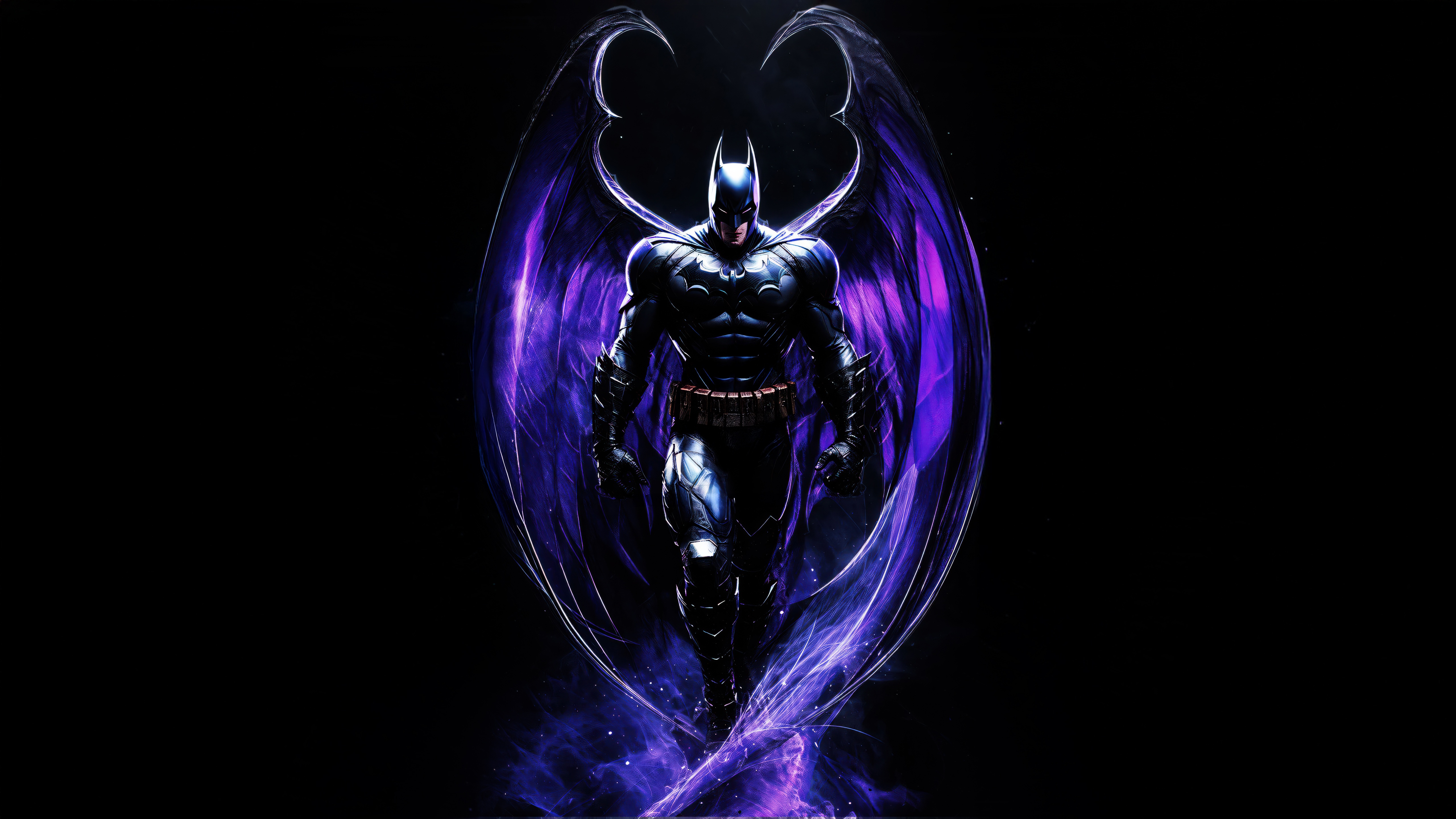 Batman with Purple Wings HD Wallpaper