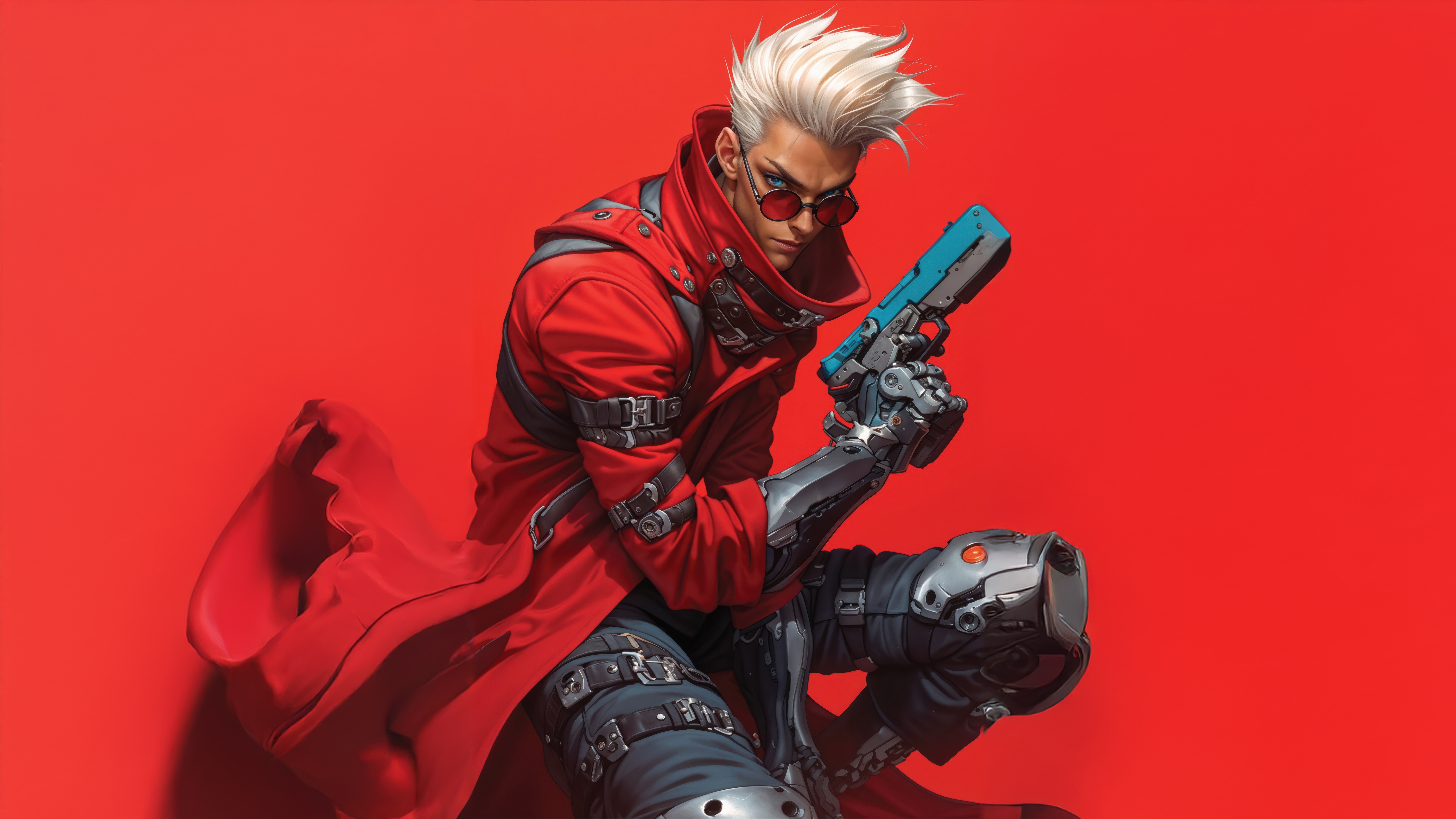 Vash The Stampede from Trigun with Gun HD Wallpaper