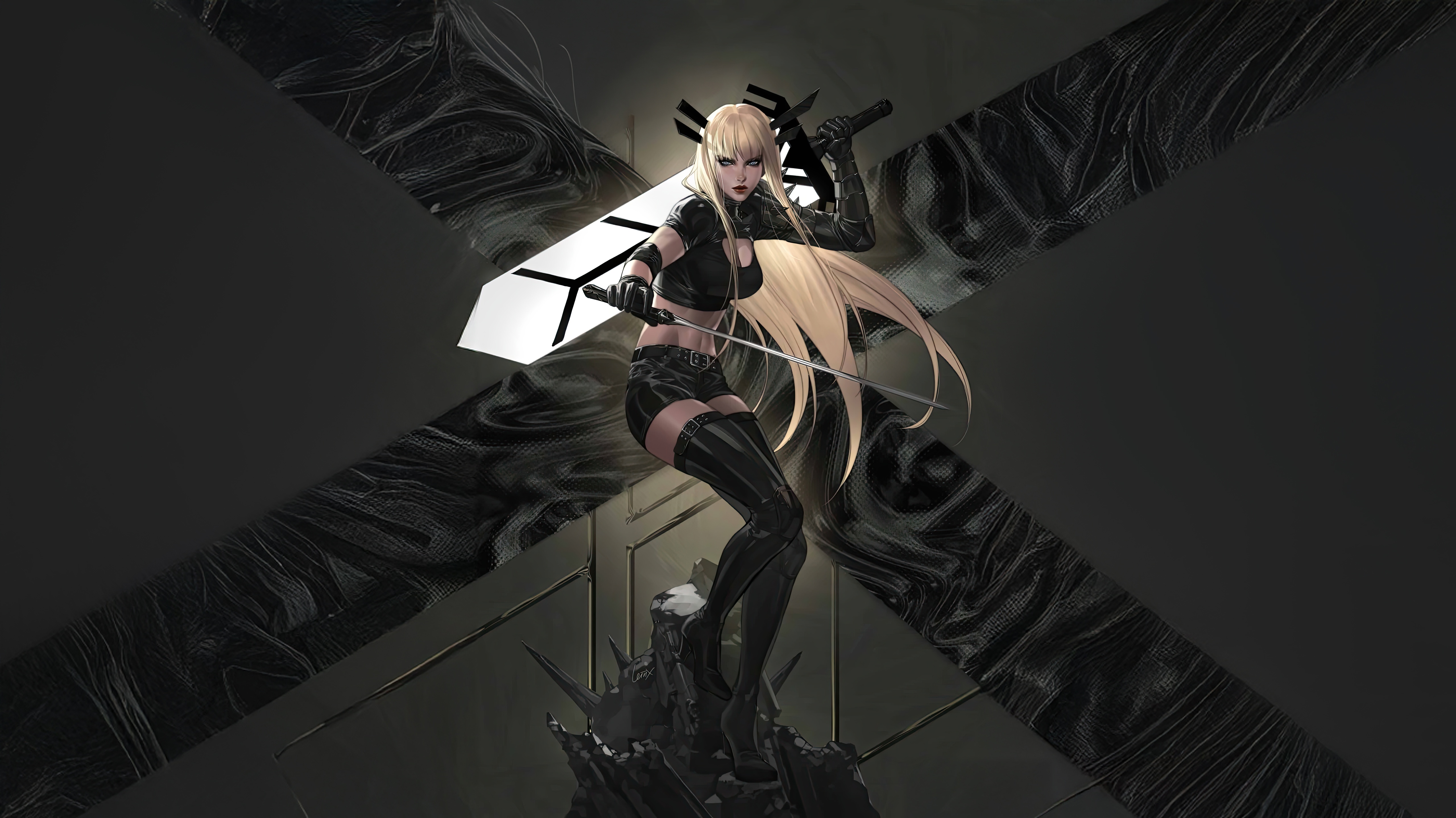 Magik from Marvel holding a sword HD Wallpaper