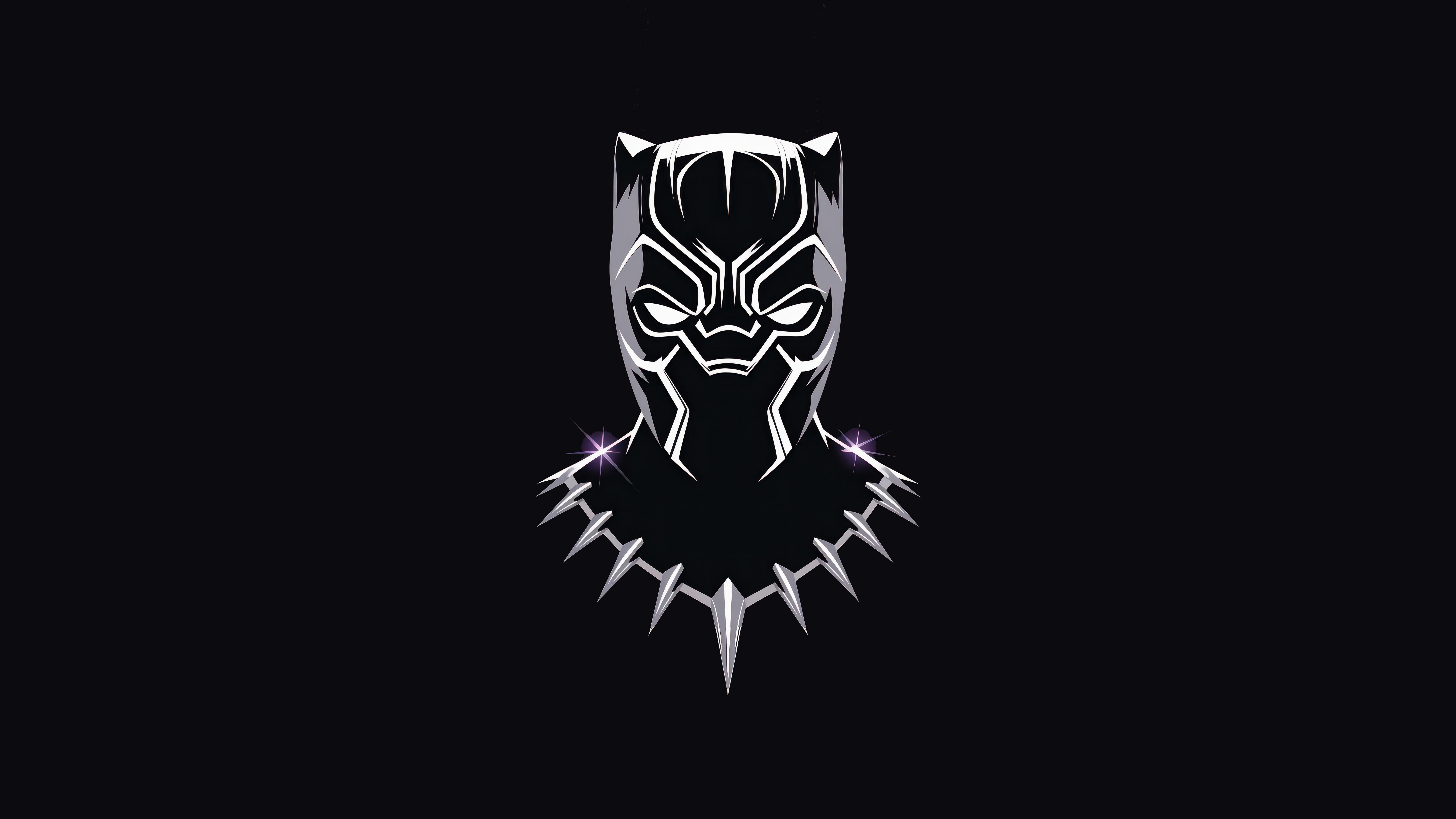 Black Panther Mask and Collar HD Wallpaper