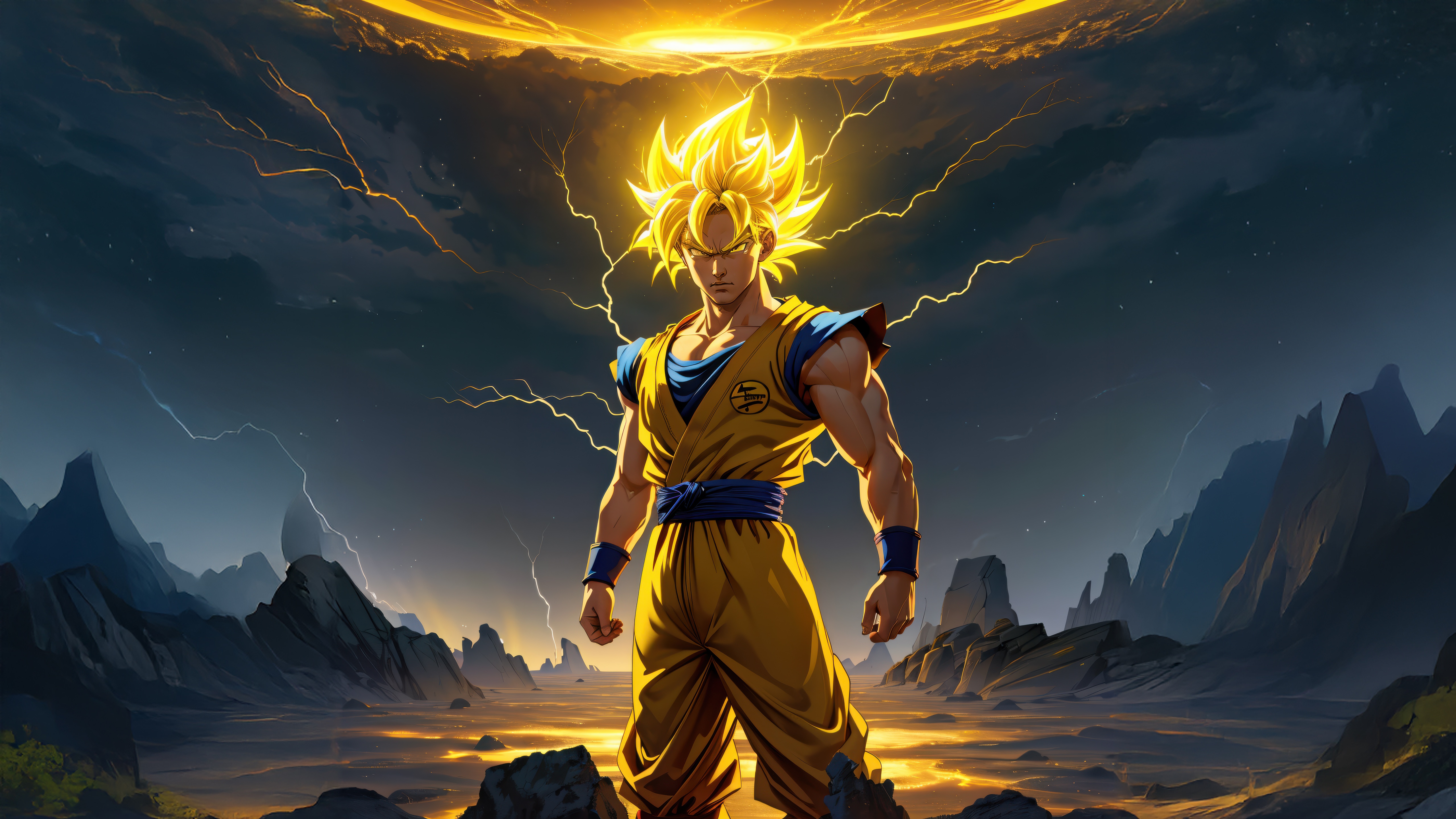 Goku Super Saiyan in Dragonball Z HD Wallpaper