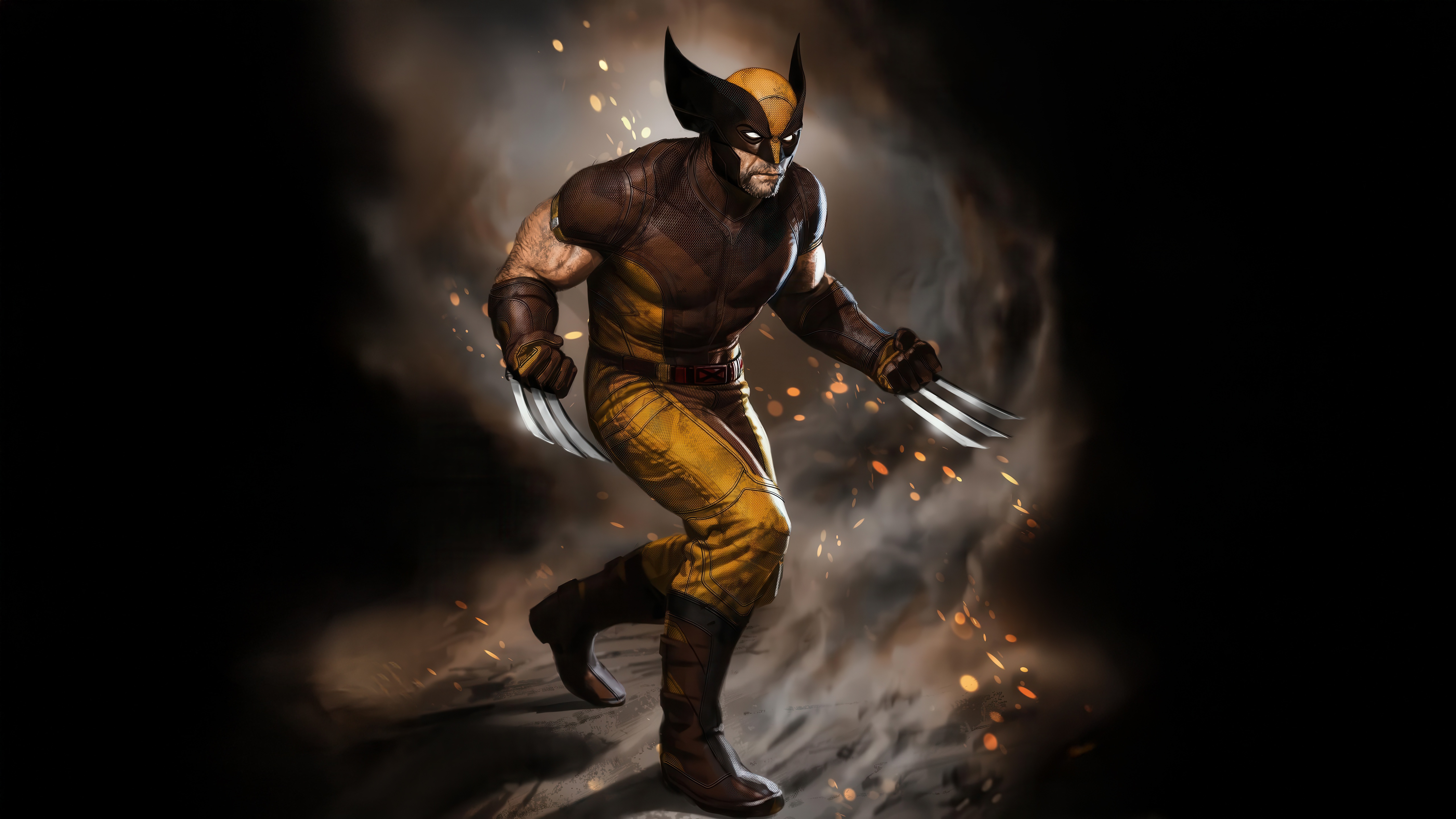 Wolverine with Claws Extended HD Wallpaper