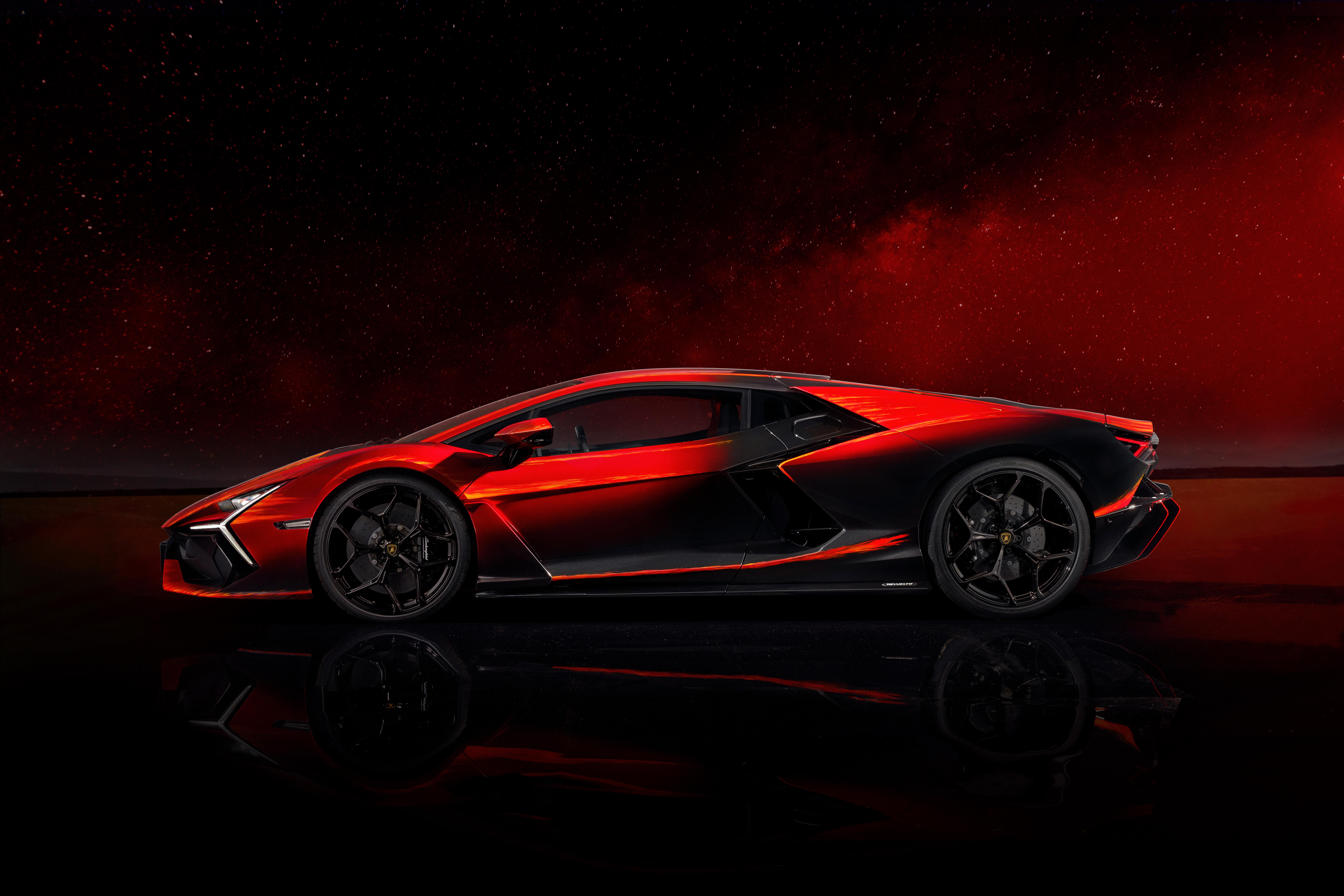 Lamborghini Revuelto Opera Unica side profile HD Wallpaper