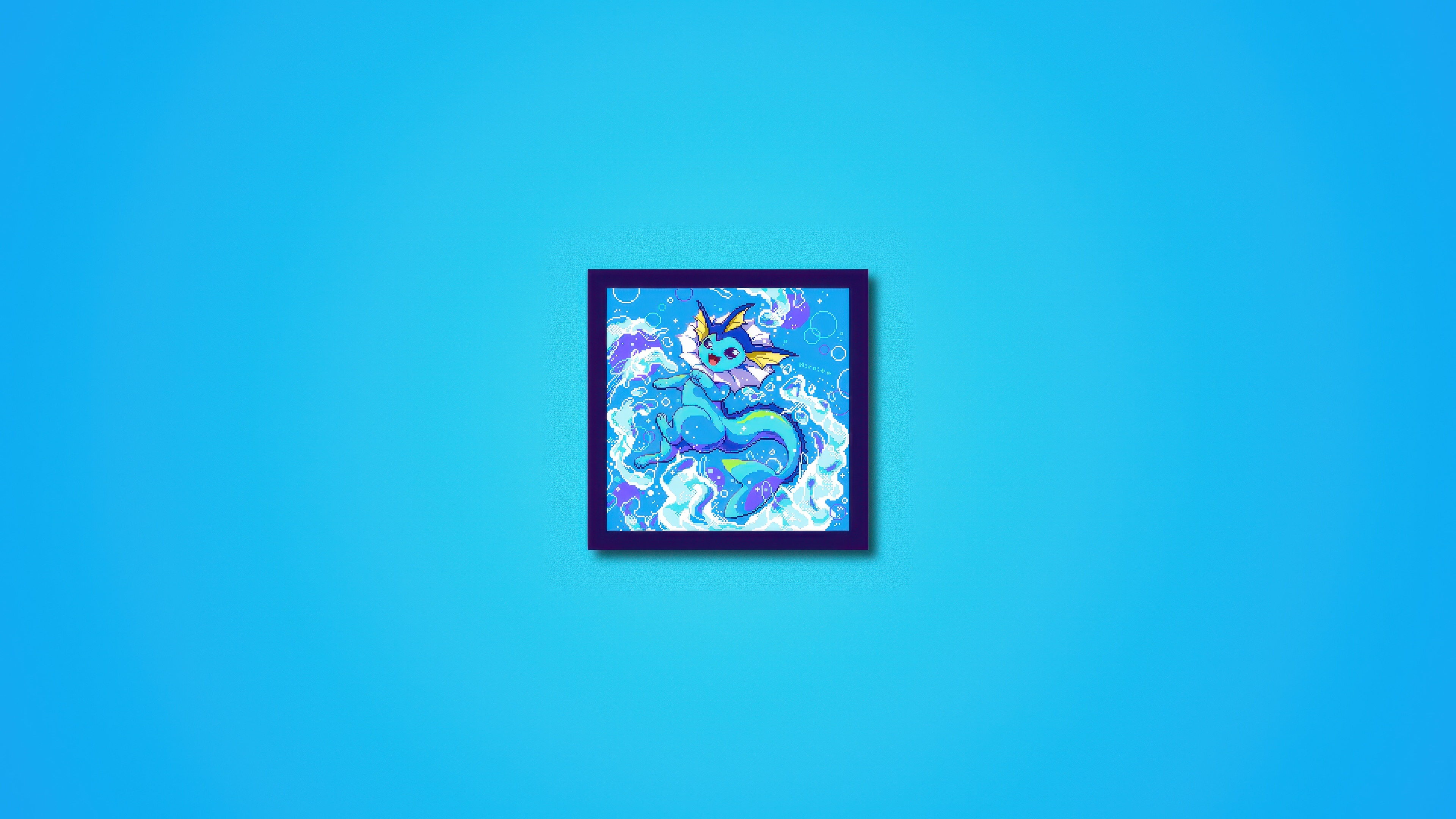 Vaporeon swimming in water HD Wallpaper