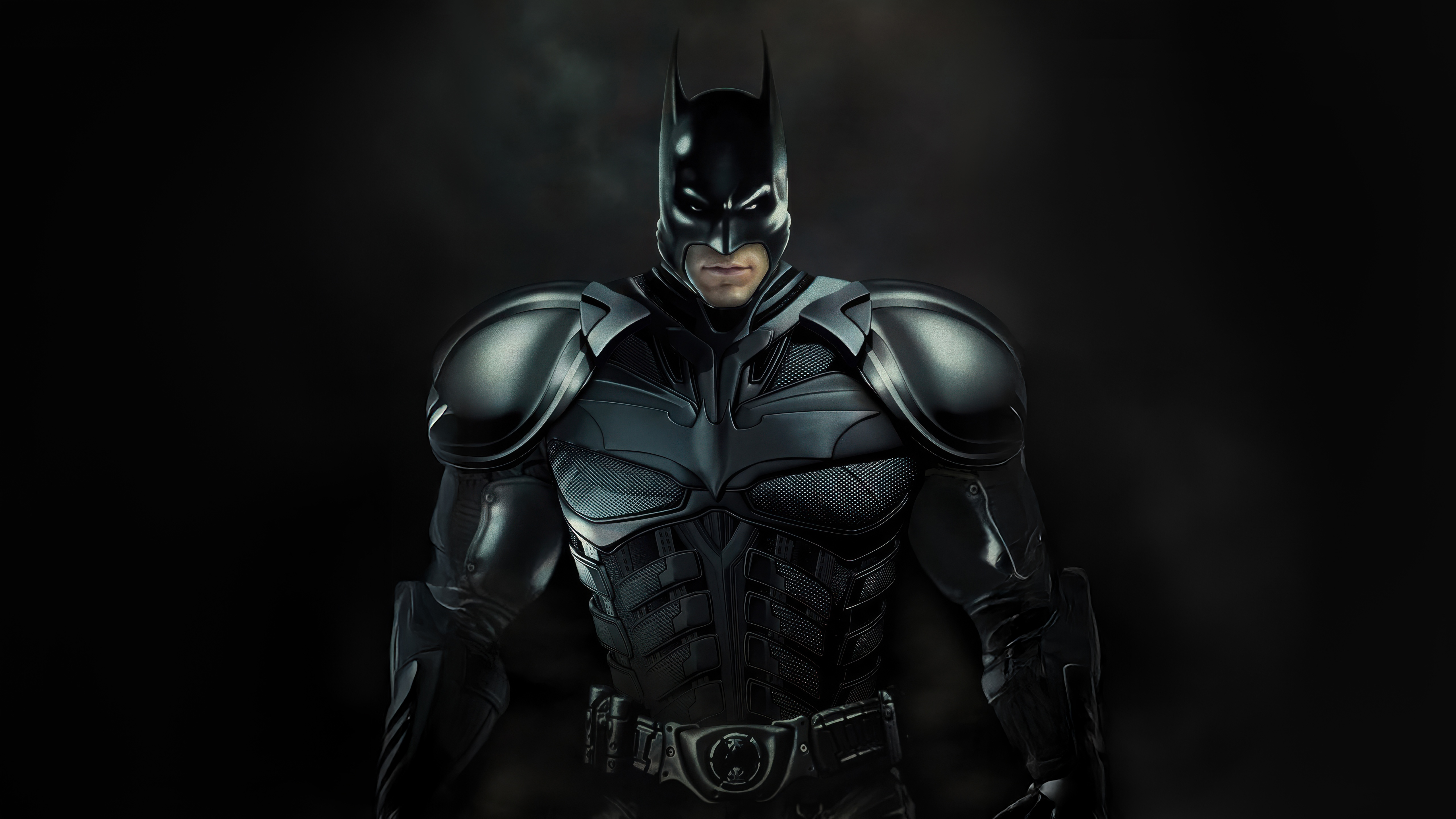 Batman in his armored suit HD Wallpaper