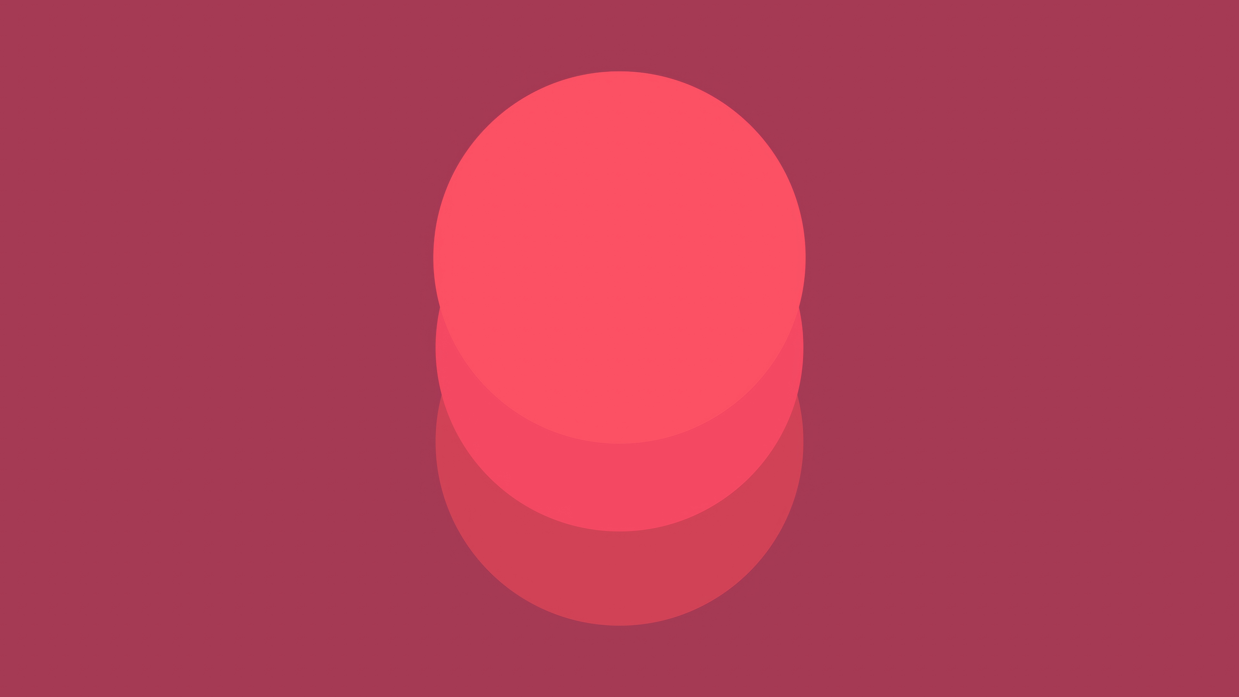 Pastel Red Circles Stacked HD Wallpaper