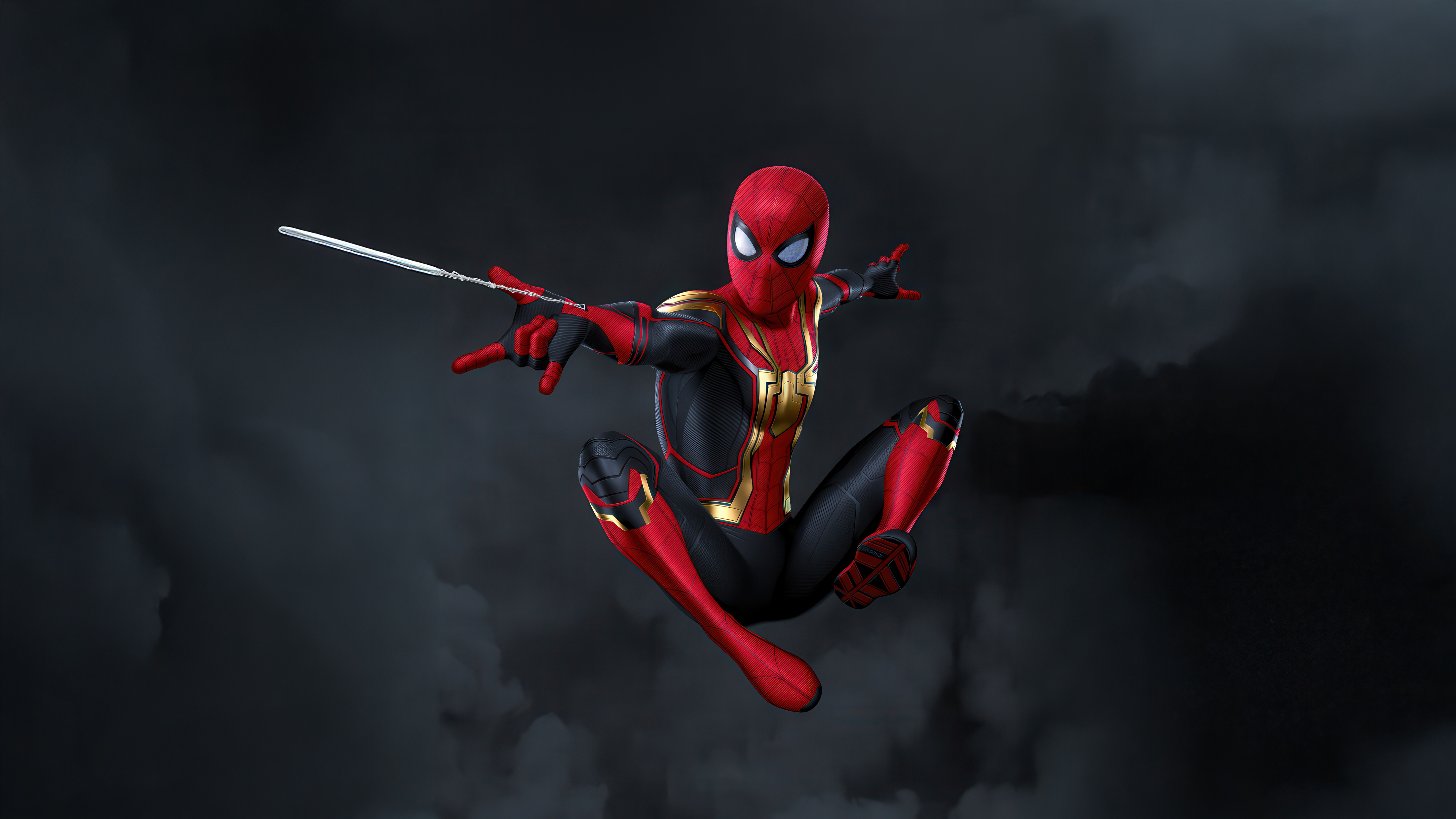 Spider-Man in the Iron Spider Suit HD Wallpaper