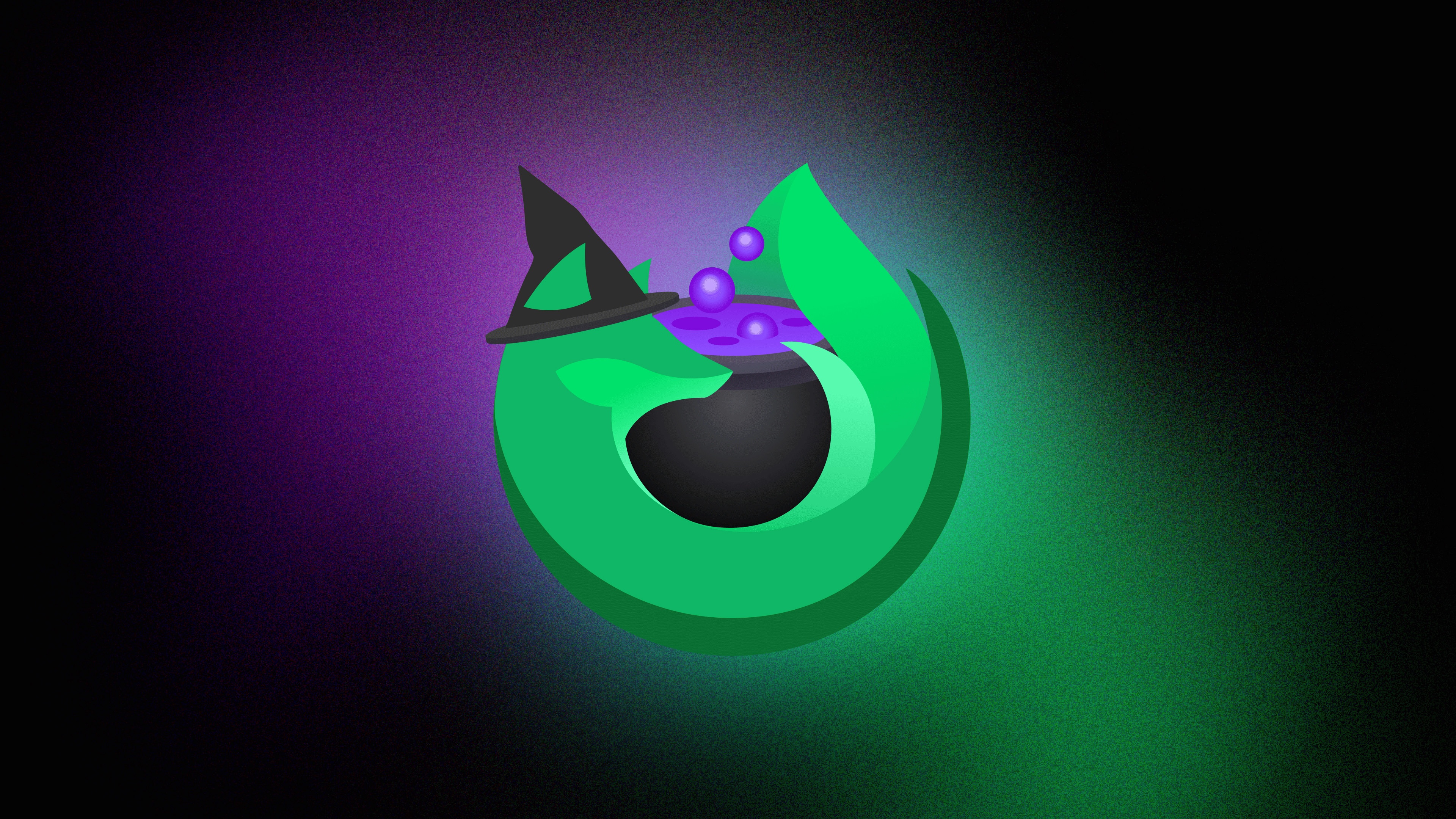 Mozilla Firefox Halloween Witch Cauldron HD Wallpaper