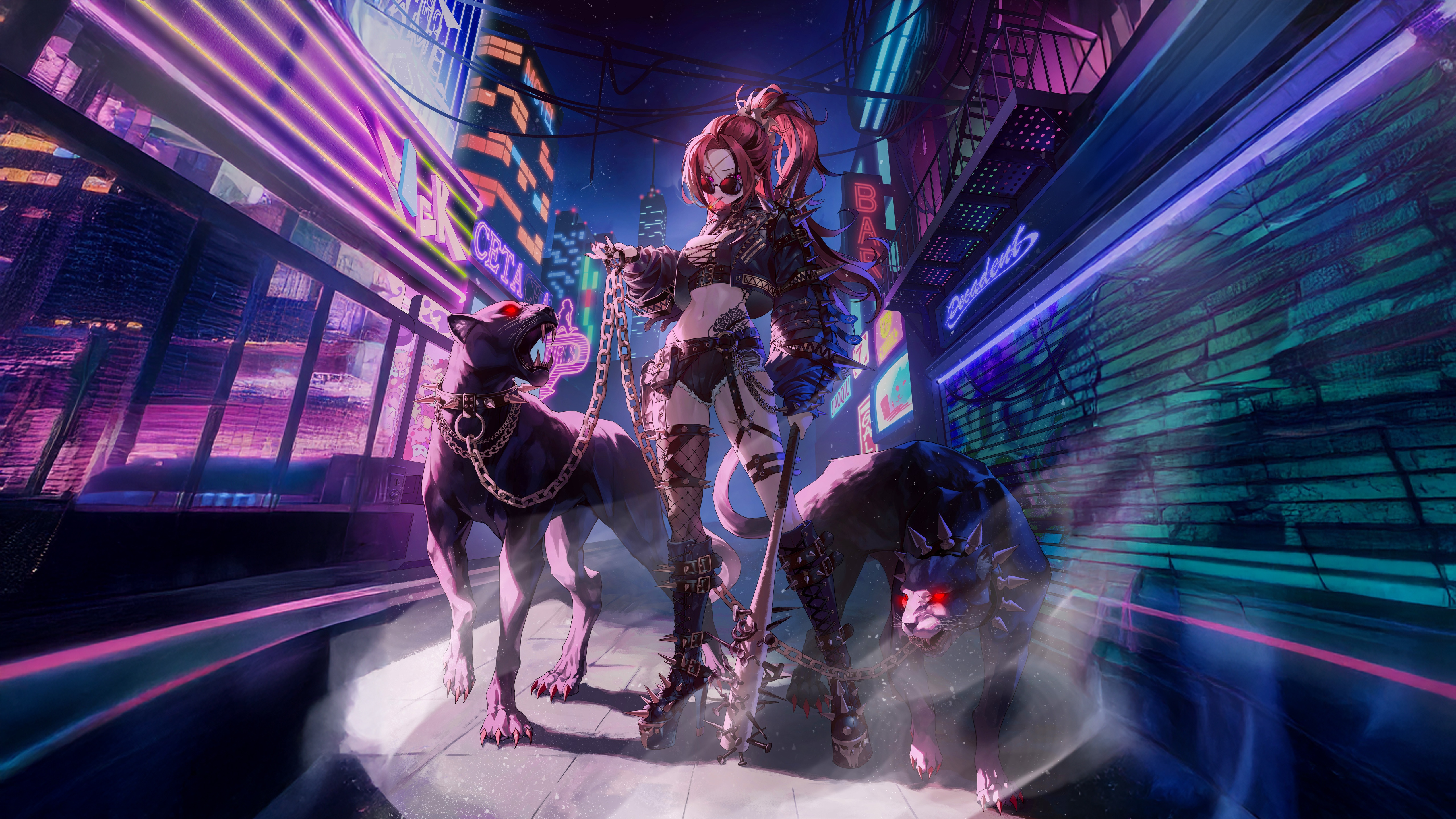 Cybercity Dominatrix Unleashing The Beasts HD Wallpaper