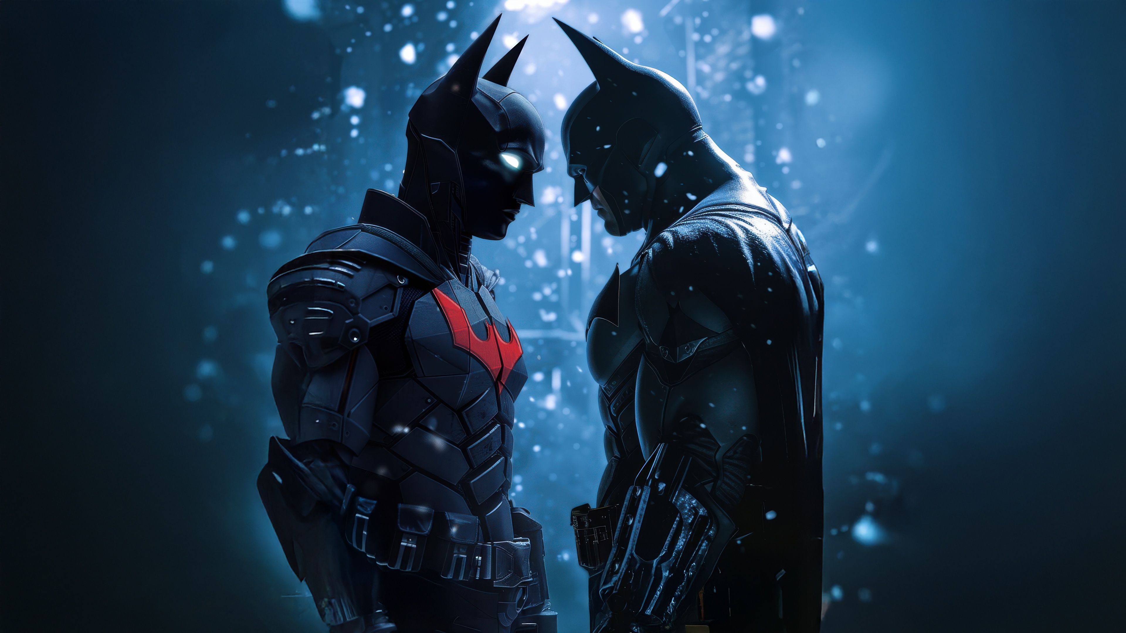 Batman Beyond vs. Batman Boundless HD Wallpaper