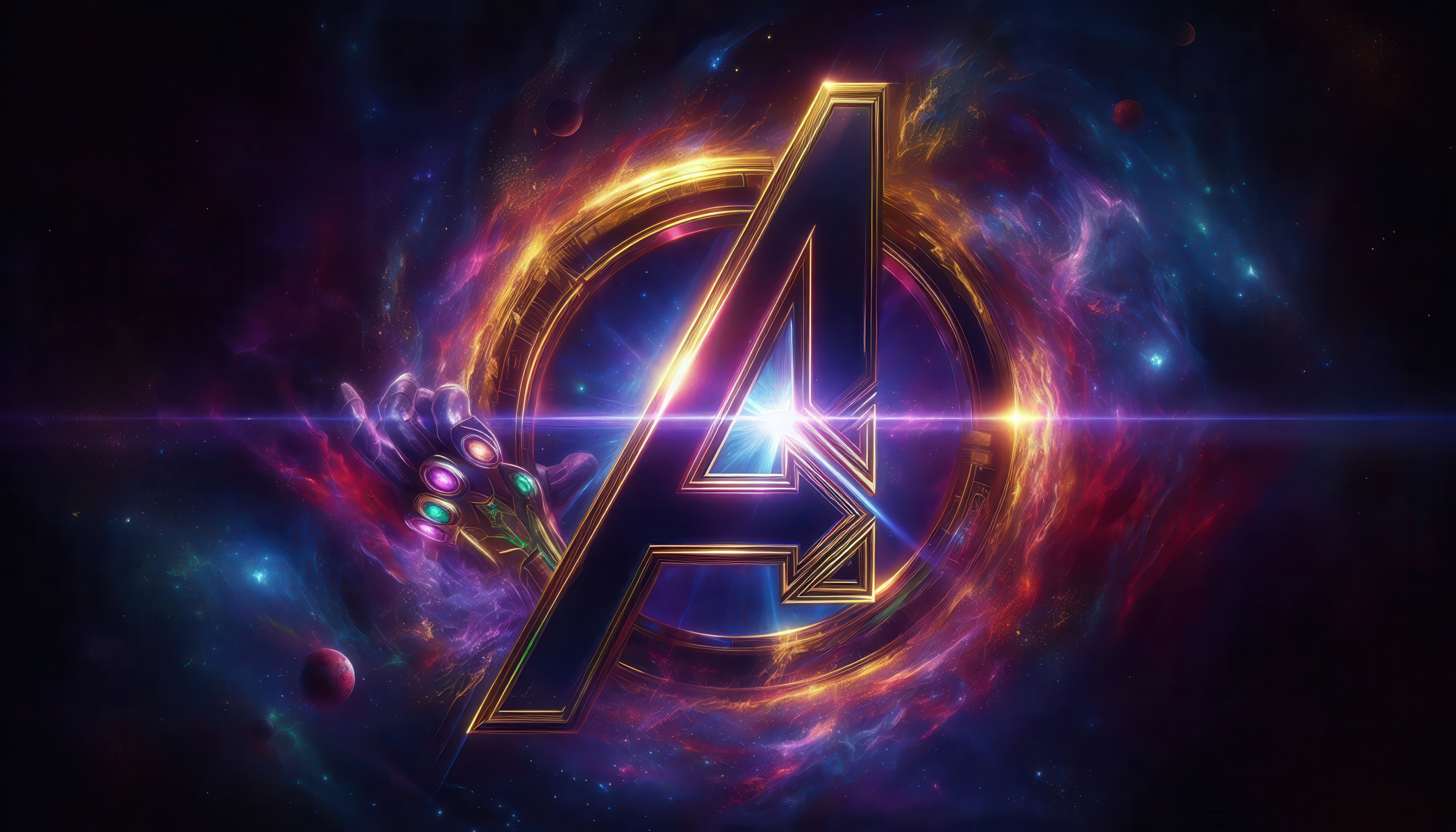 Avengers Endgame Infinity Gauntlet Logo HD Wallpaper