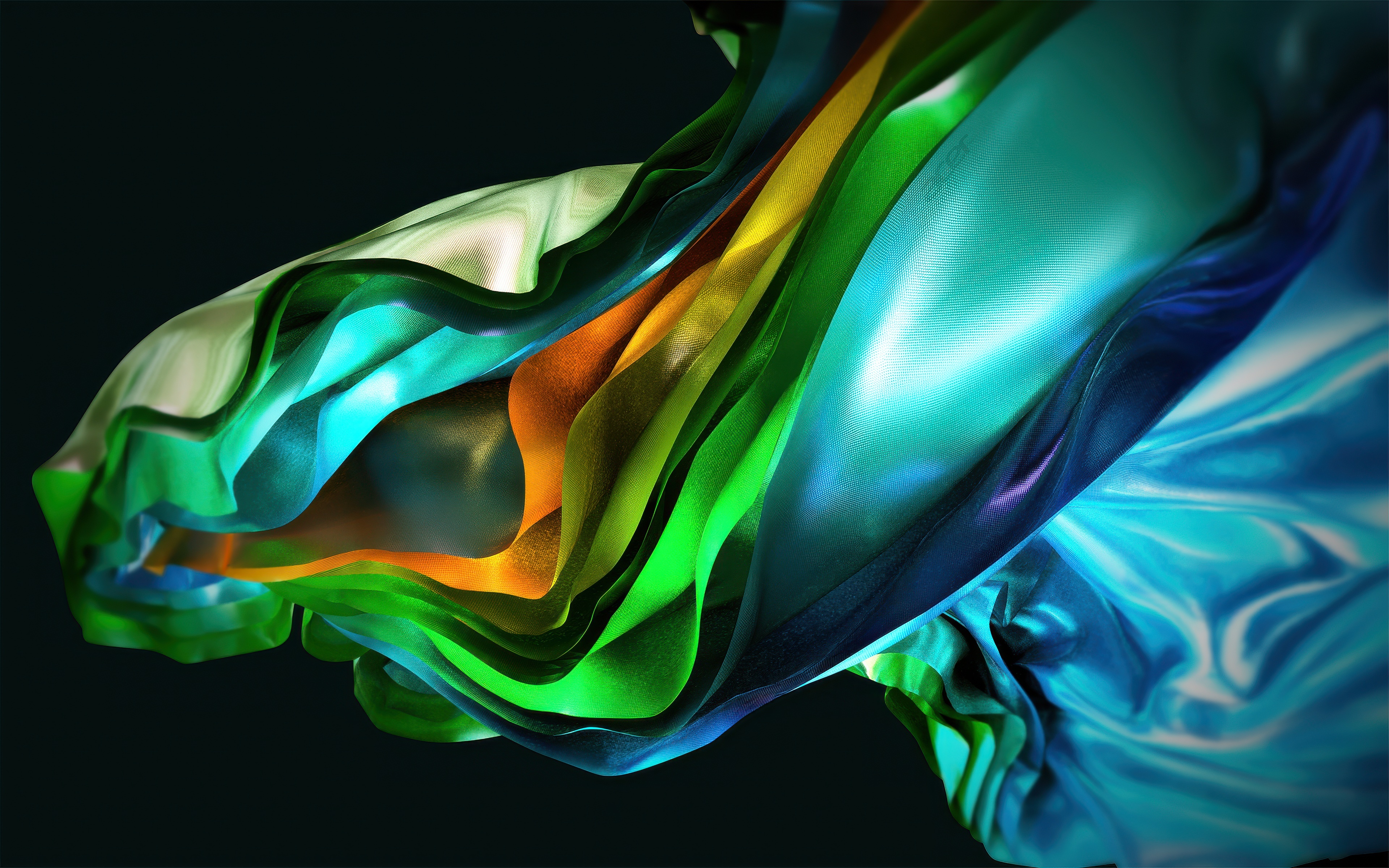 Acer Colorful Abstract Flowing Fabric HD Wallpaper