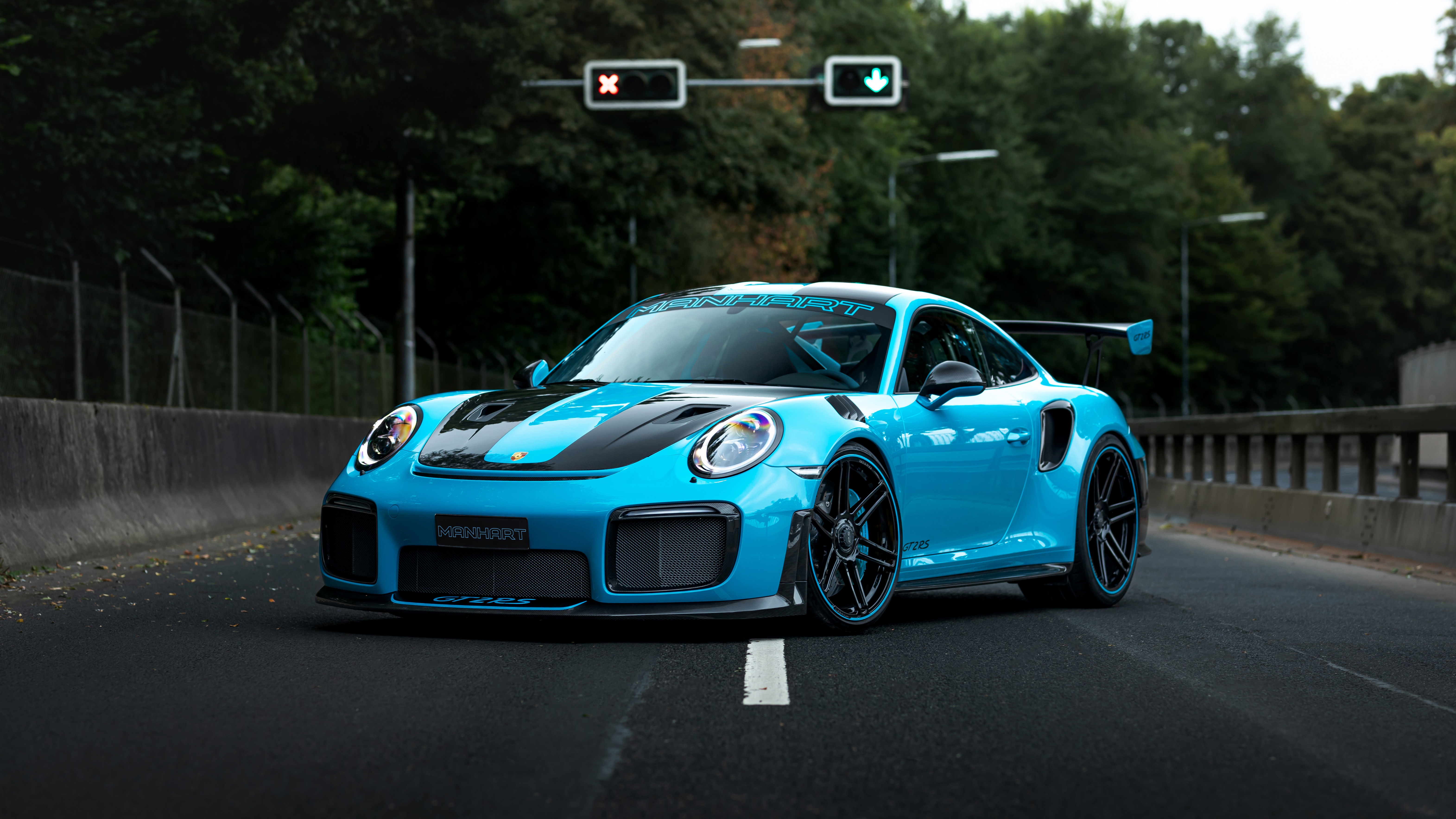 Manhart GT2 RS 991 on a road HD Wallpaper