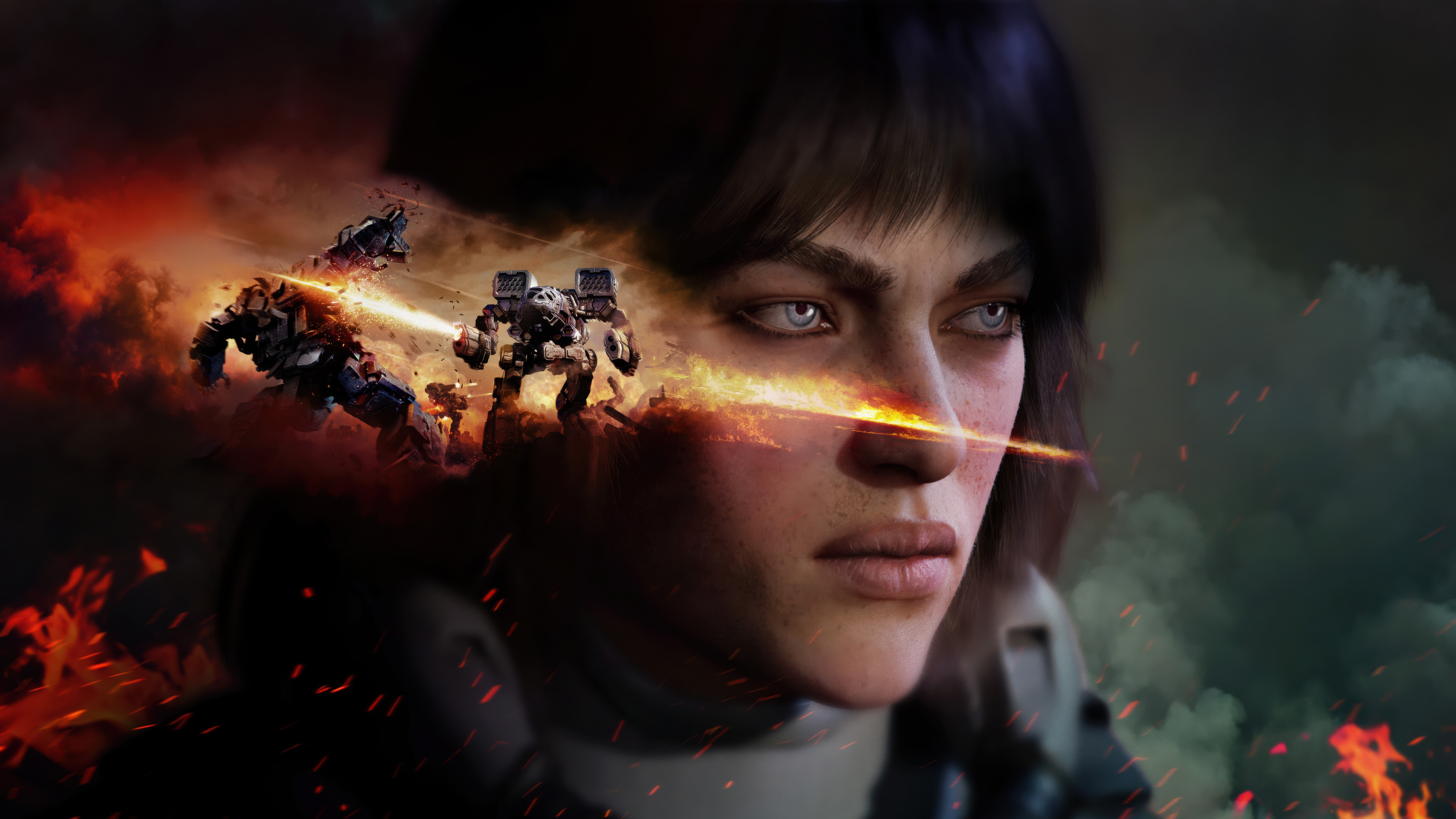 MechWarrior 5 Clans: Mia in Battle HD Wallpaper