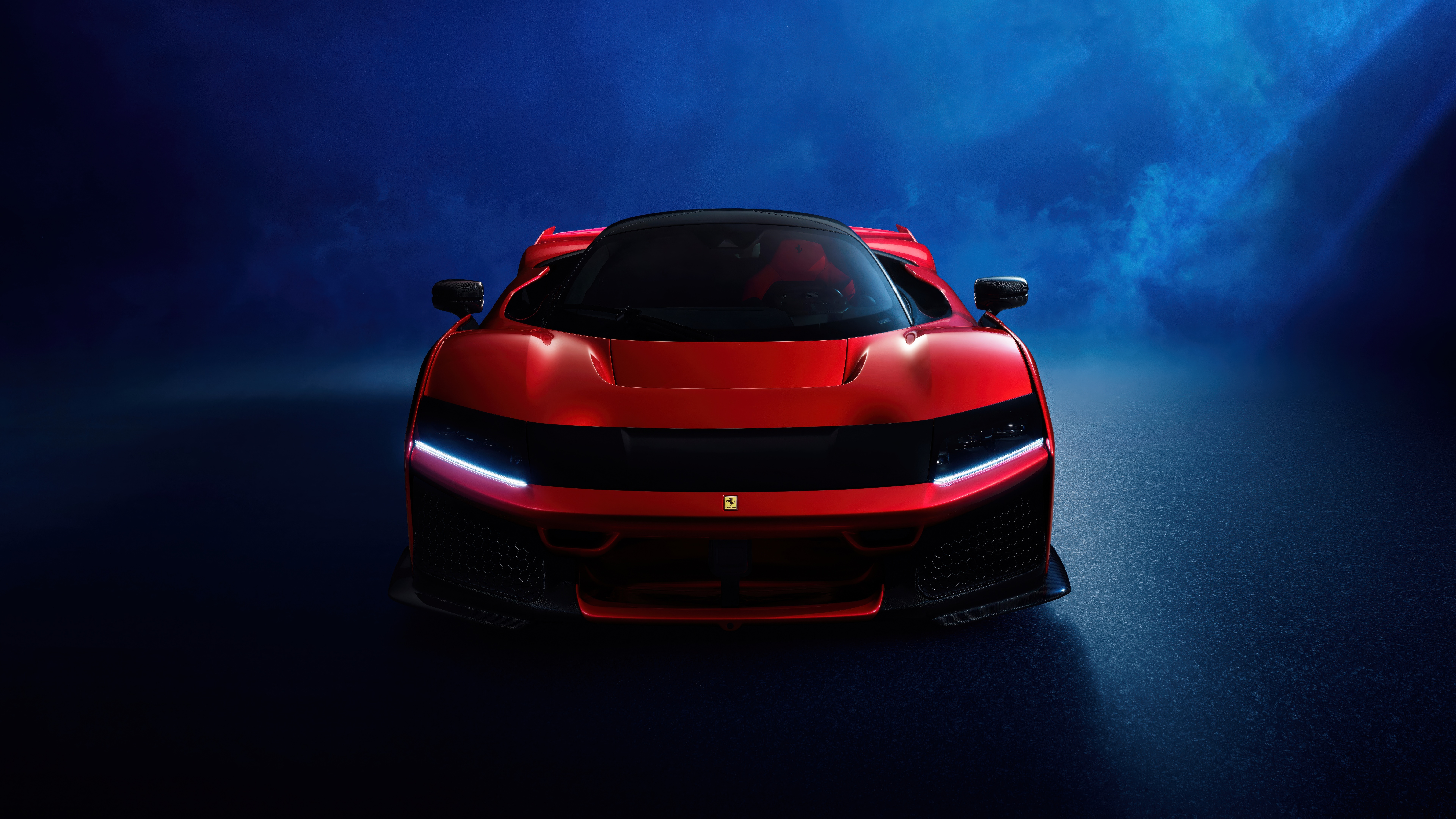 Red Ferrari F80 2025 Sports Car HD Wallpaper