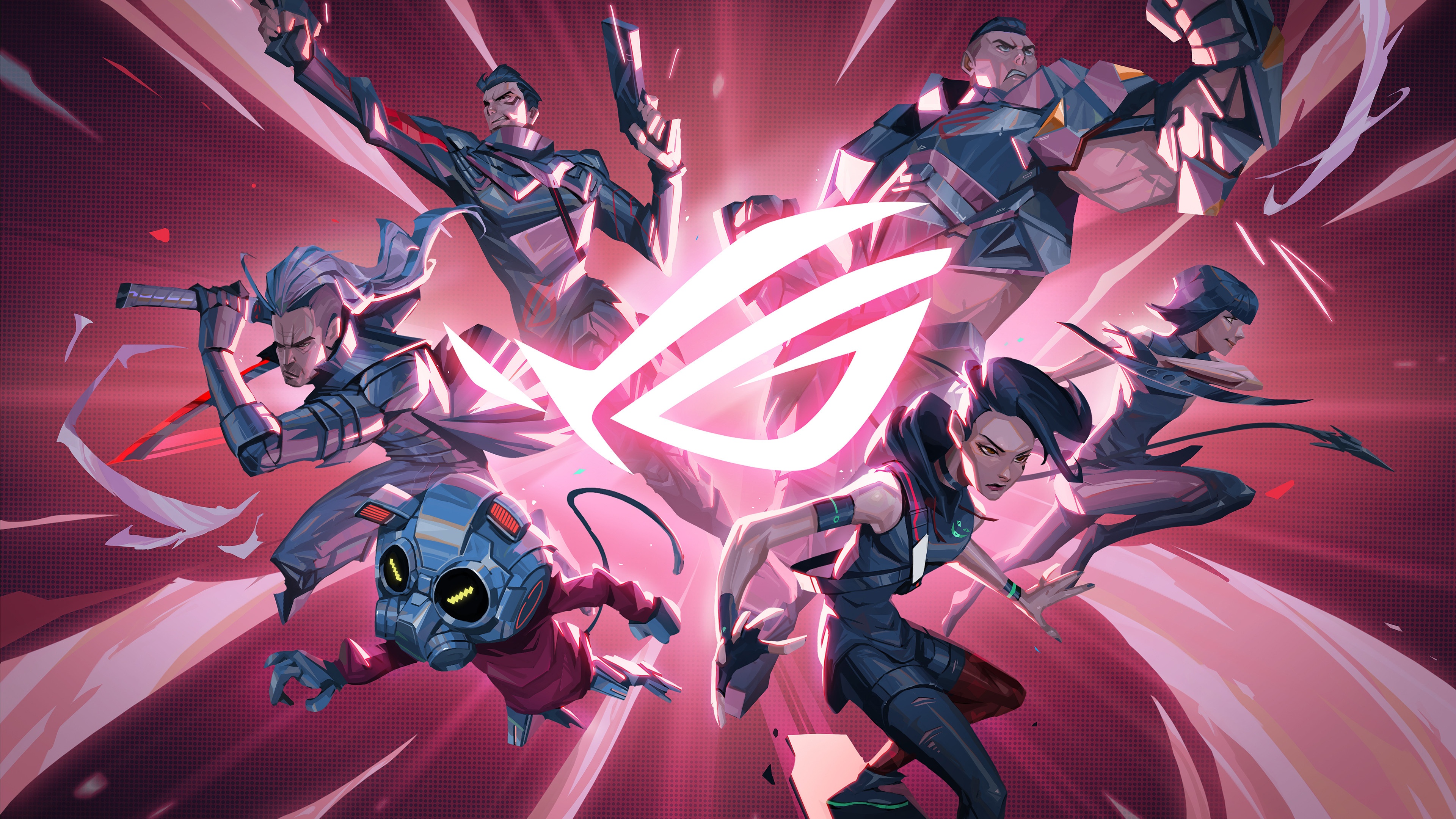 Asus ROG Gamer Squad Characters HD Wallpaper