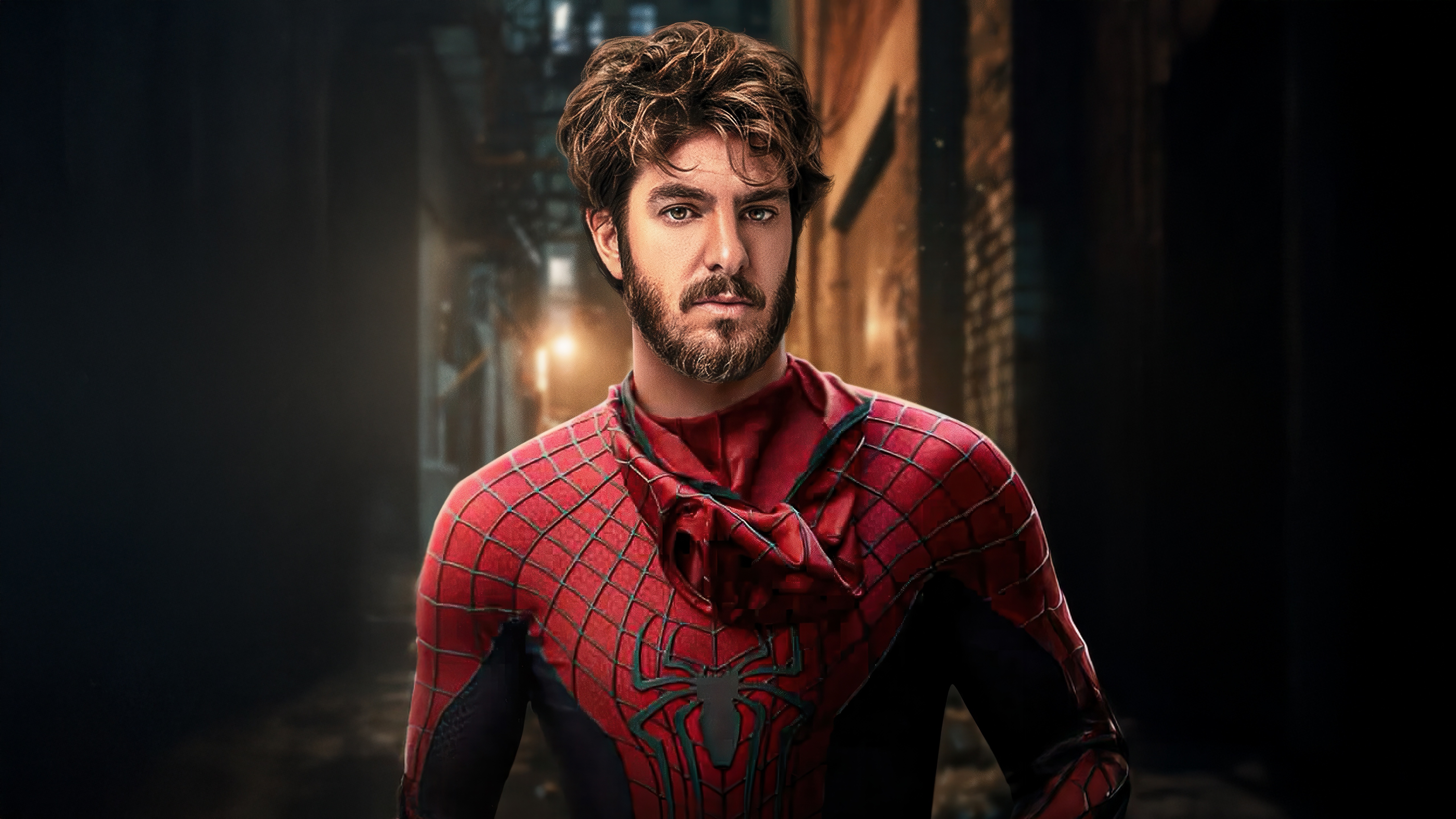 Spider-Man in a City Alley HD Wallpaper