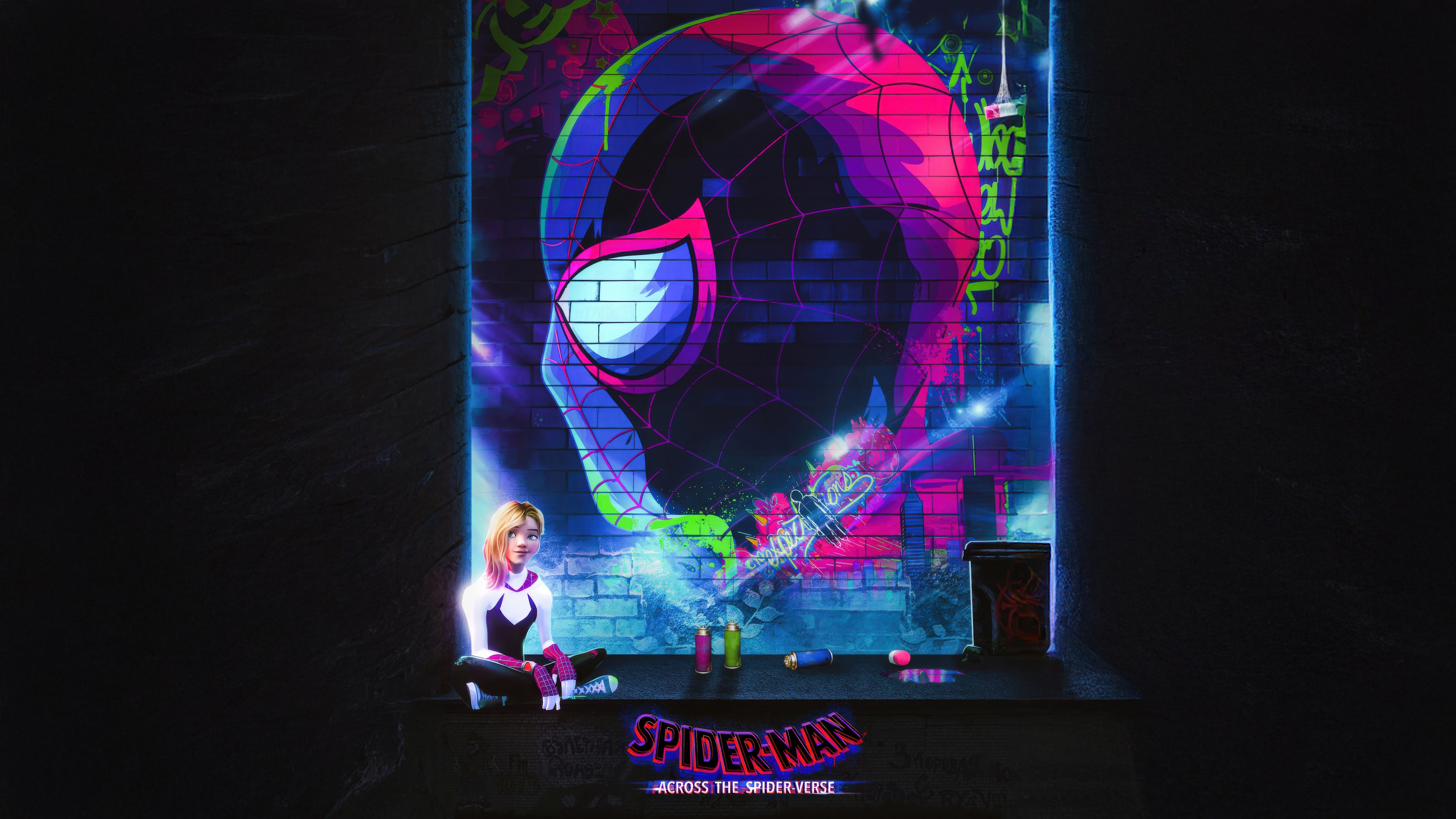 Spider-Man Across the Spider-Verse Graffiti Art HD Wallpaper