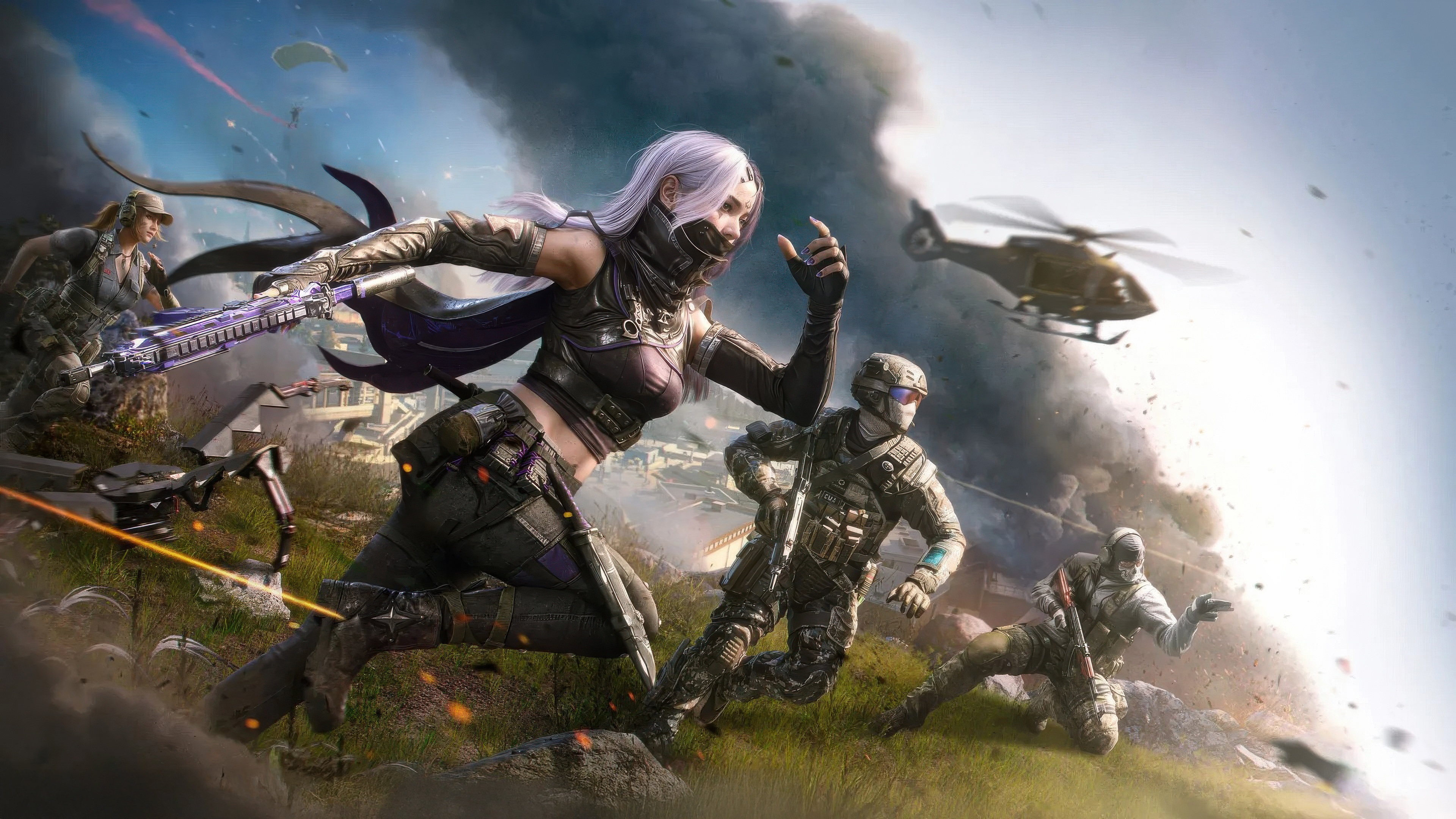 Call of Duty Mobile Characters in Battle HD Wallpaper