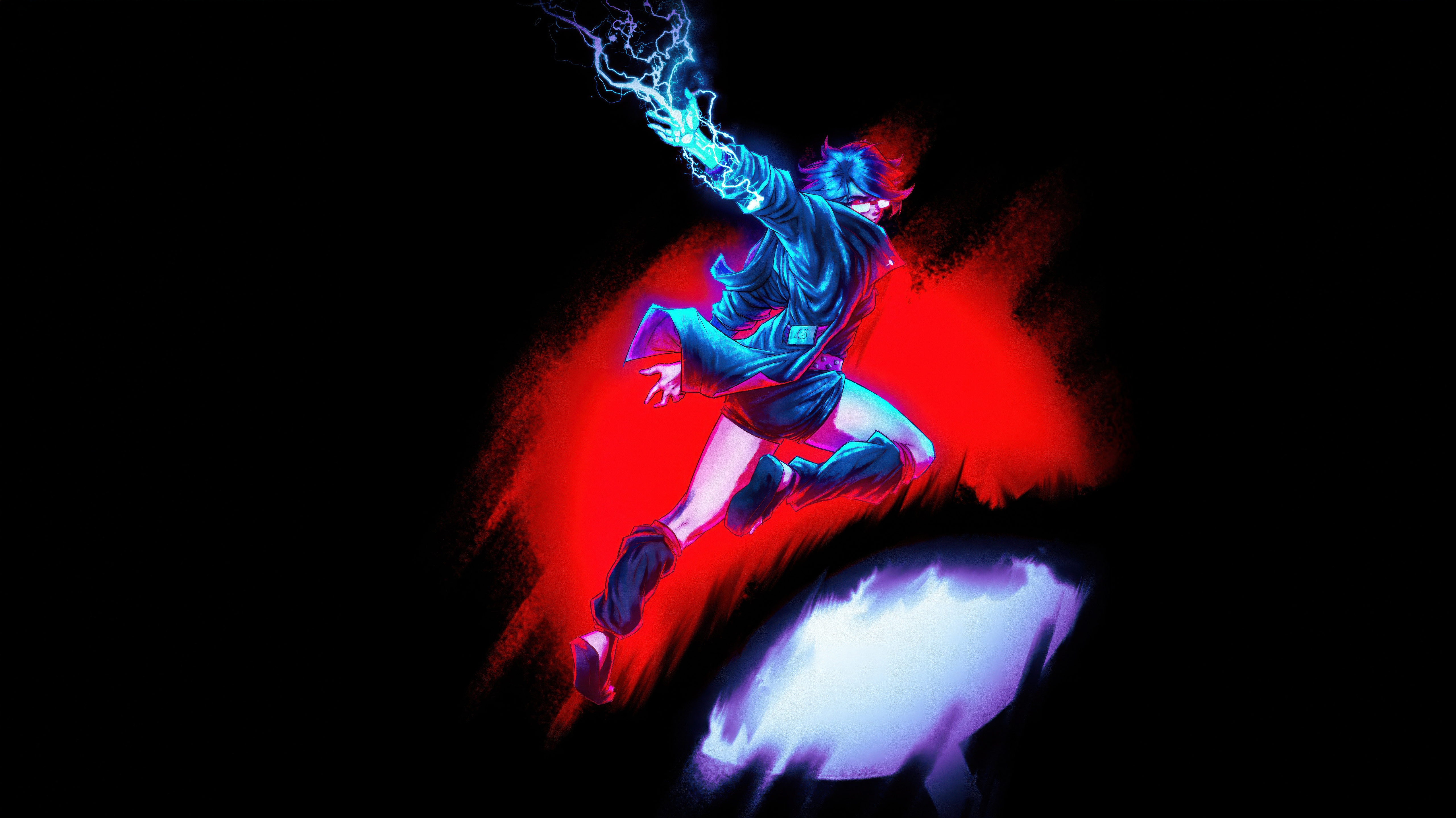 Sarada Uchiha with lightning powers HD Wallpaper