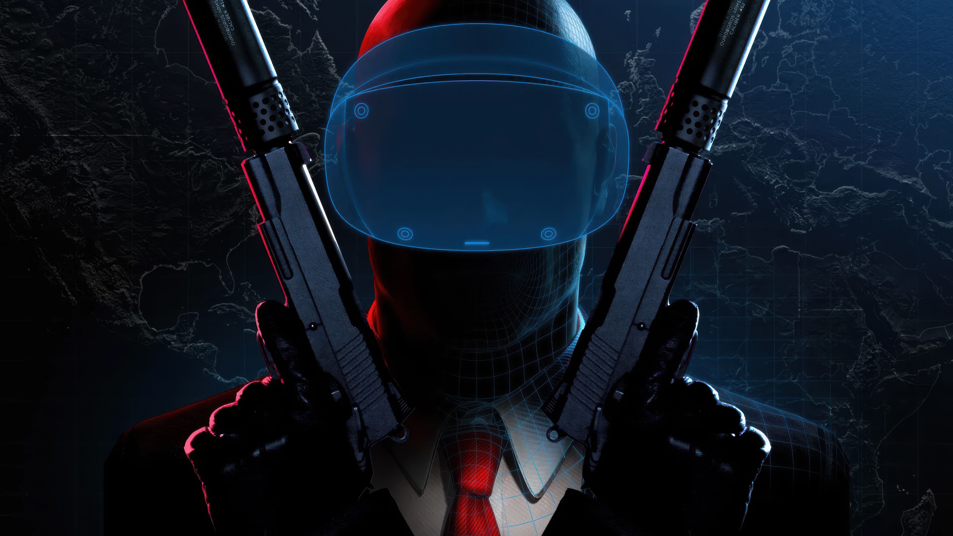 Hitman World of Assassination VR Agent with Guns HD Wallpaper