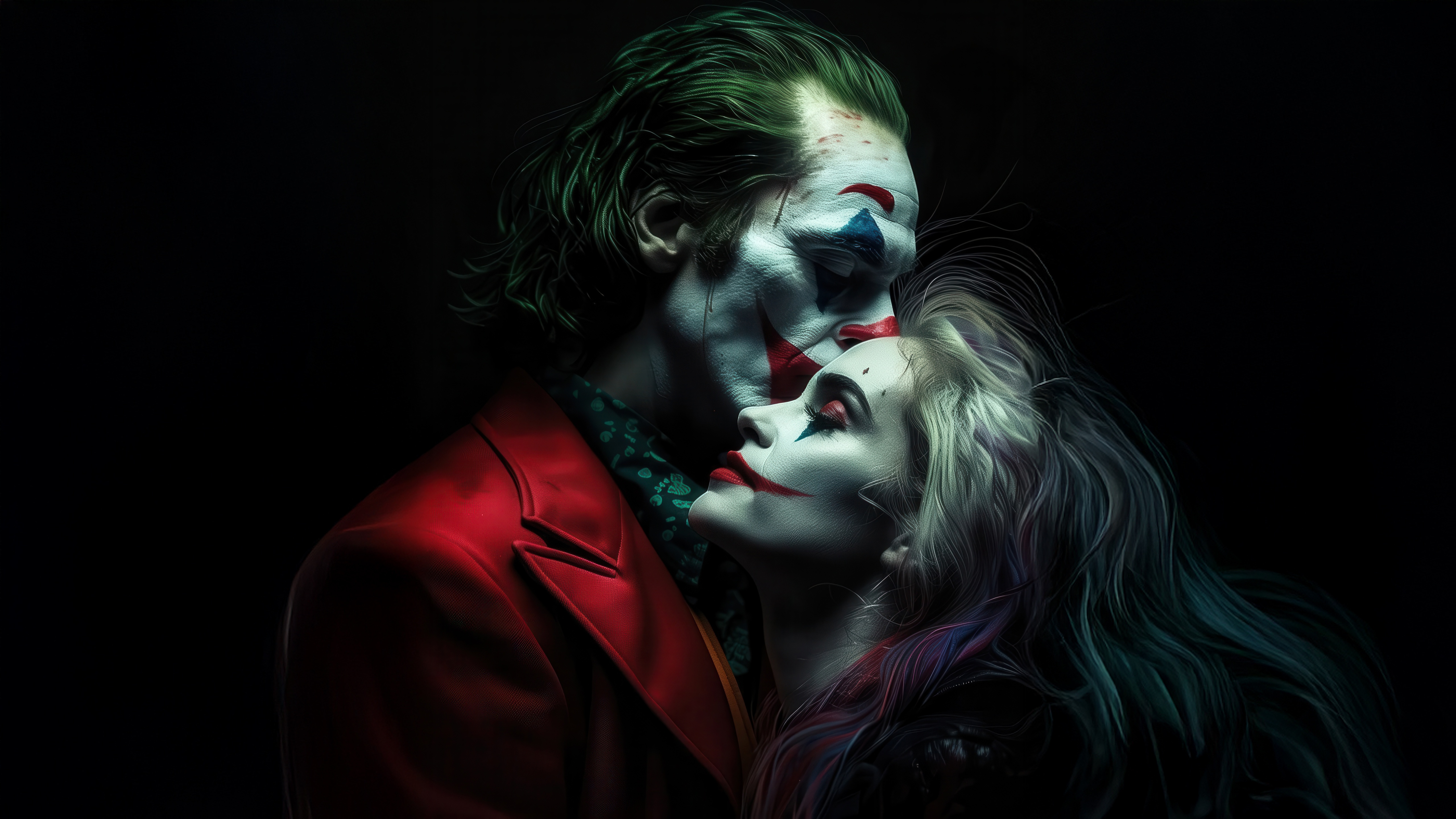 Joker And Harley Quinn In Love HD Wallpaper