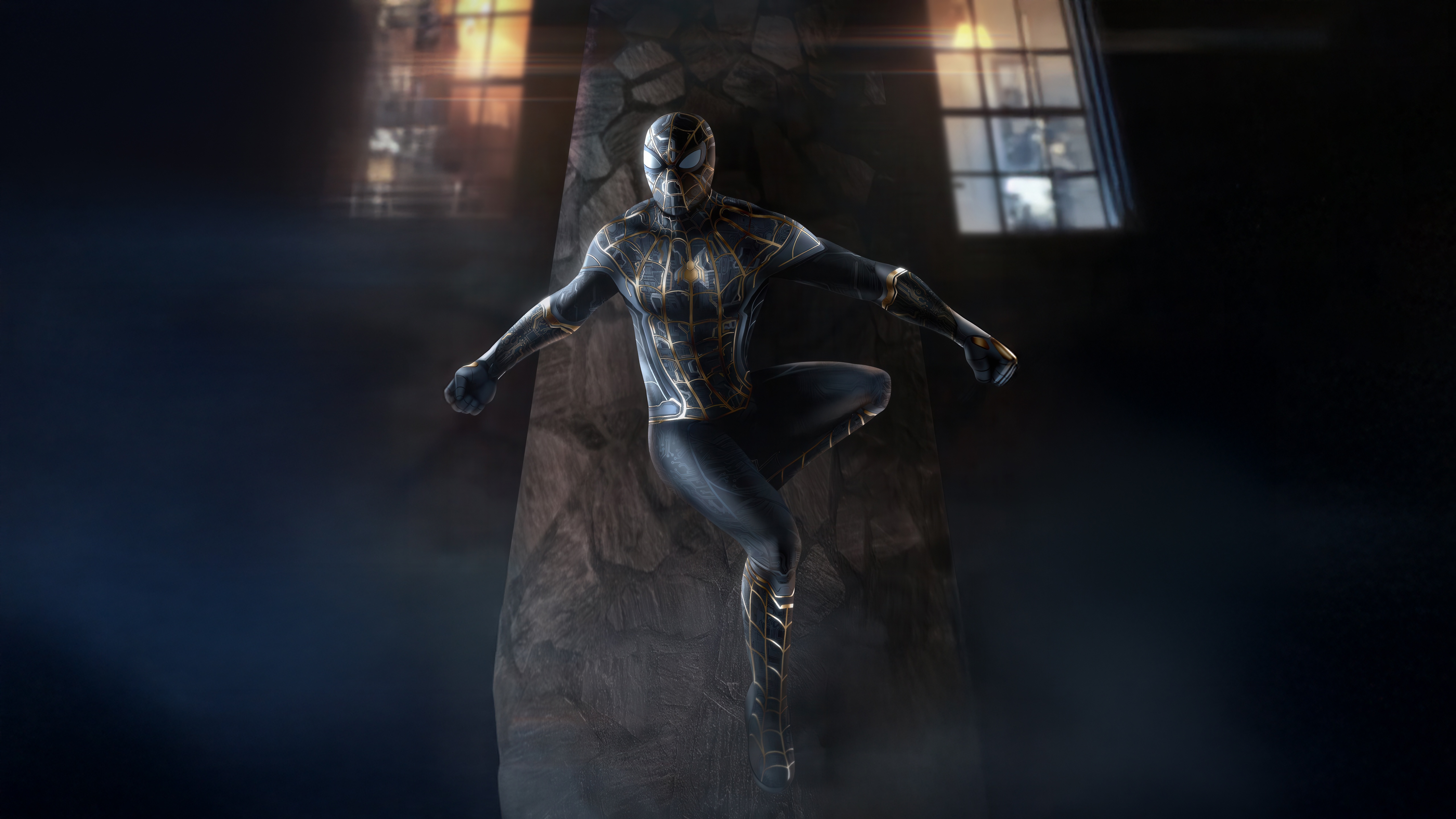 Spider-Man in the Black Suit HD Wallpaper