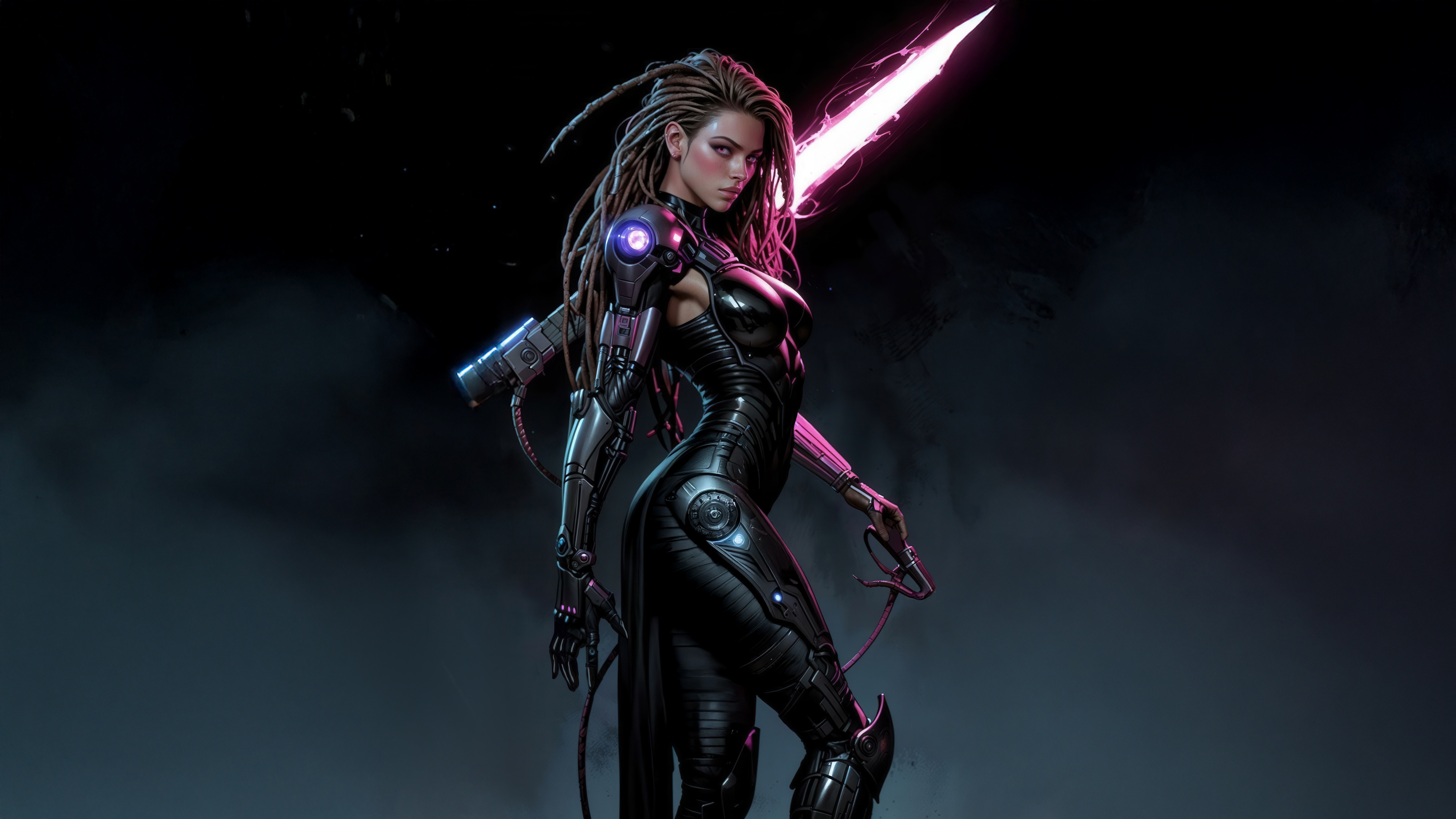 Starcraft Sarah Kerrigan with glowing sword HD Wallpaper