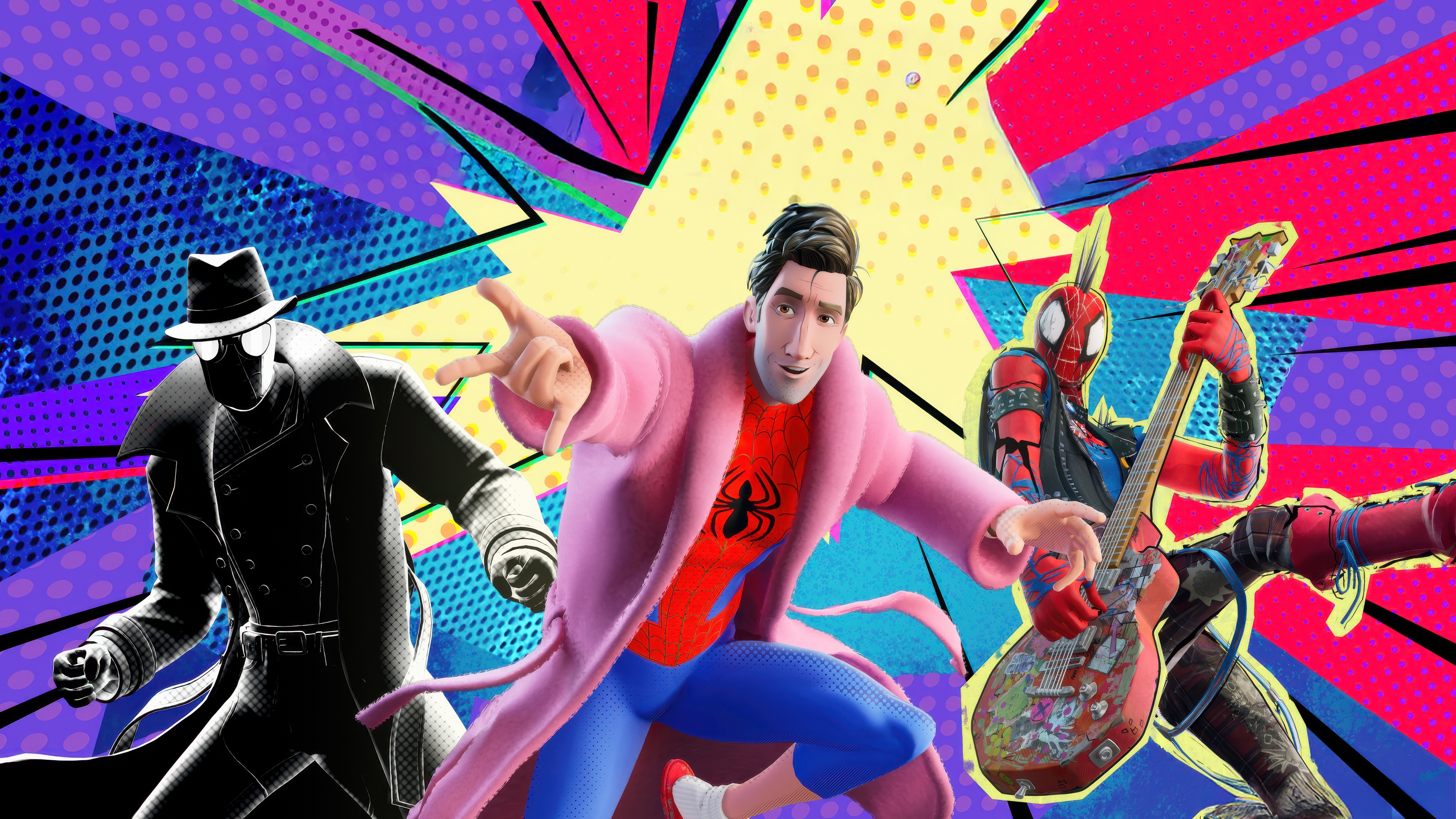 Spider-Man: Into the Spider-Verse characters in Fortnite HD Wallpaper