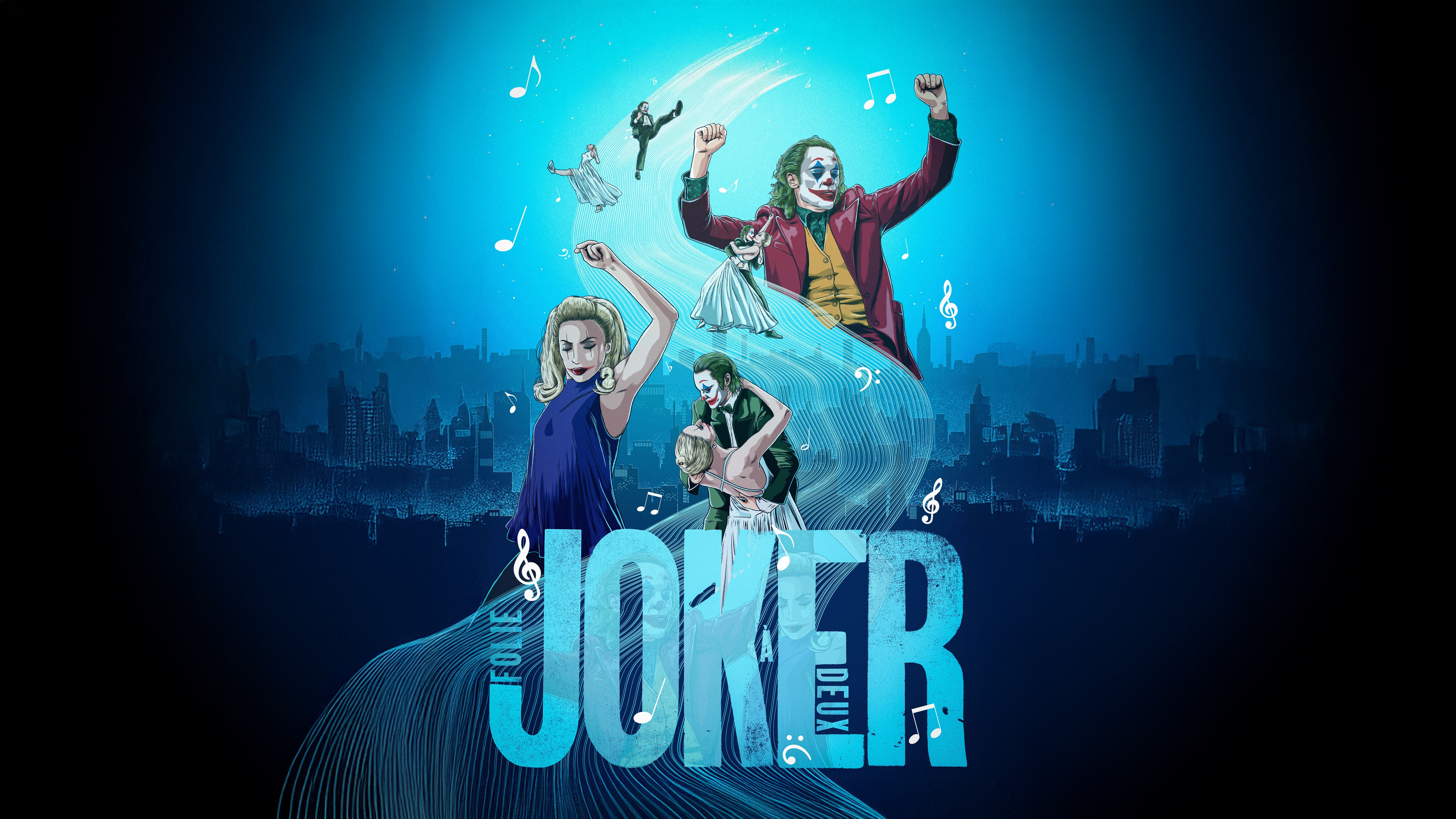 Joker: Folie à Deux Poster with Dancing Characters HD Wallpaper