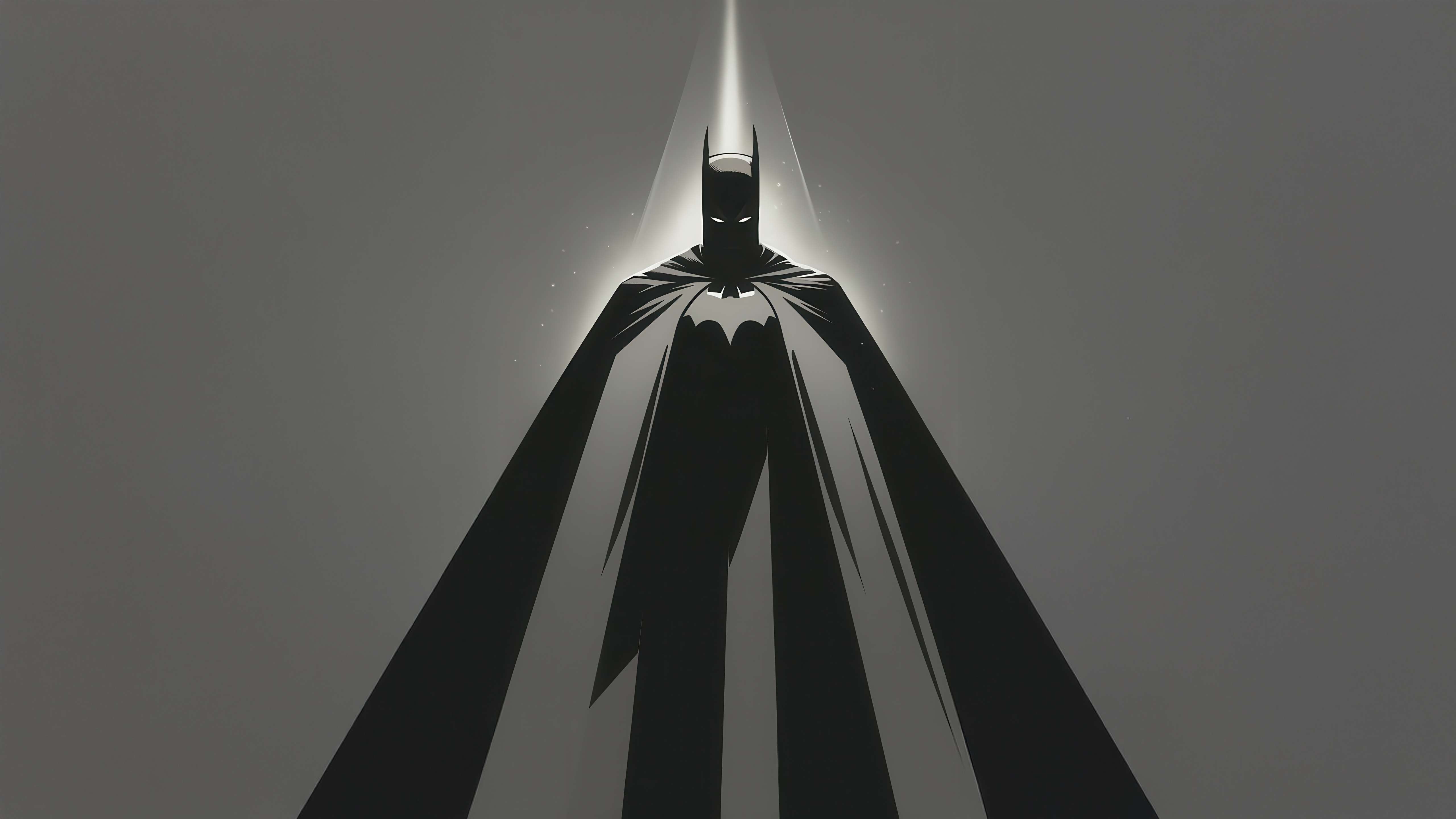 Batman standing in a spotlight HD Wallpaper