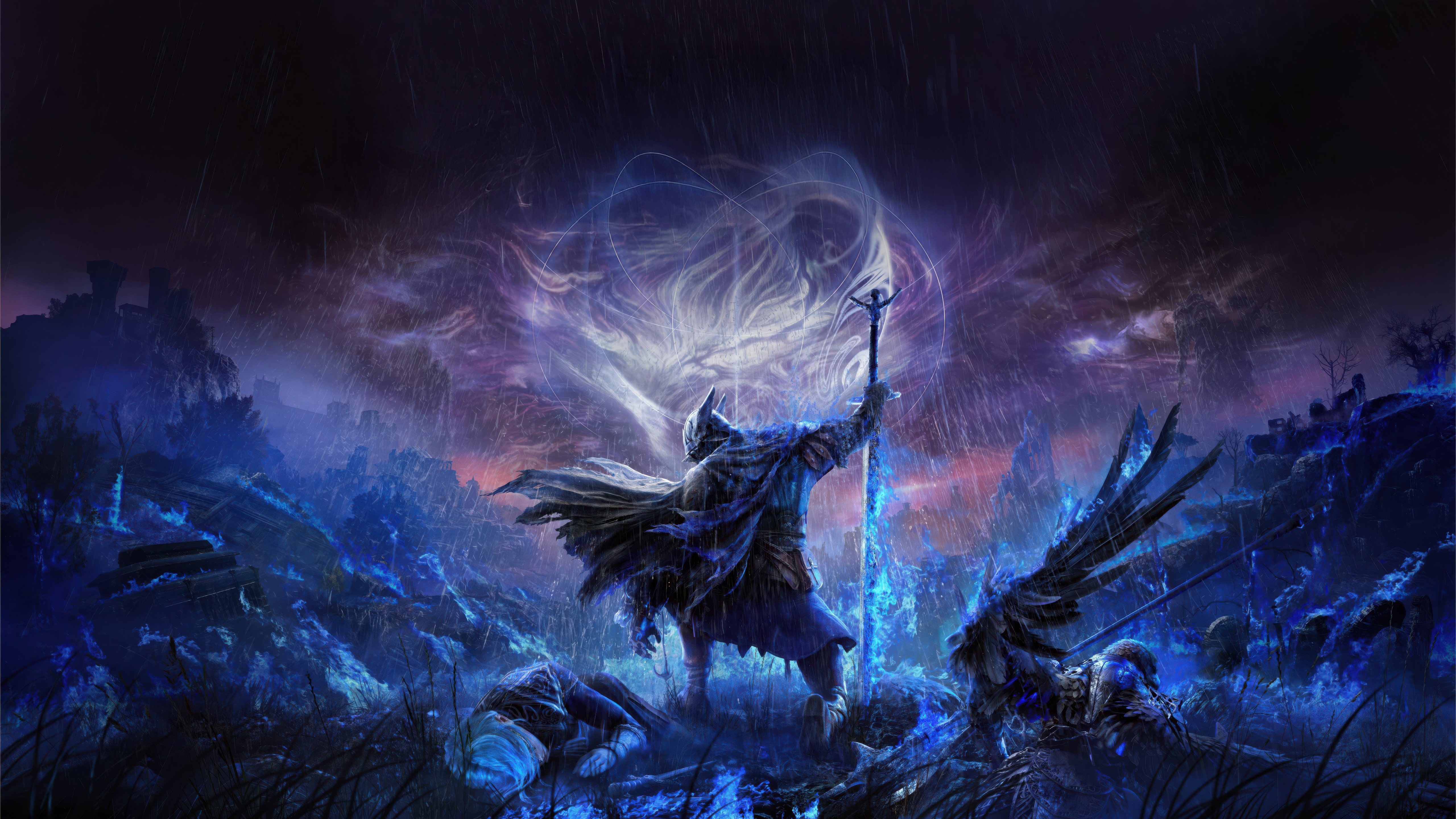 Elden Ring Nightreign: Warrior with Glowing Sword HD Wallpaper