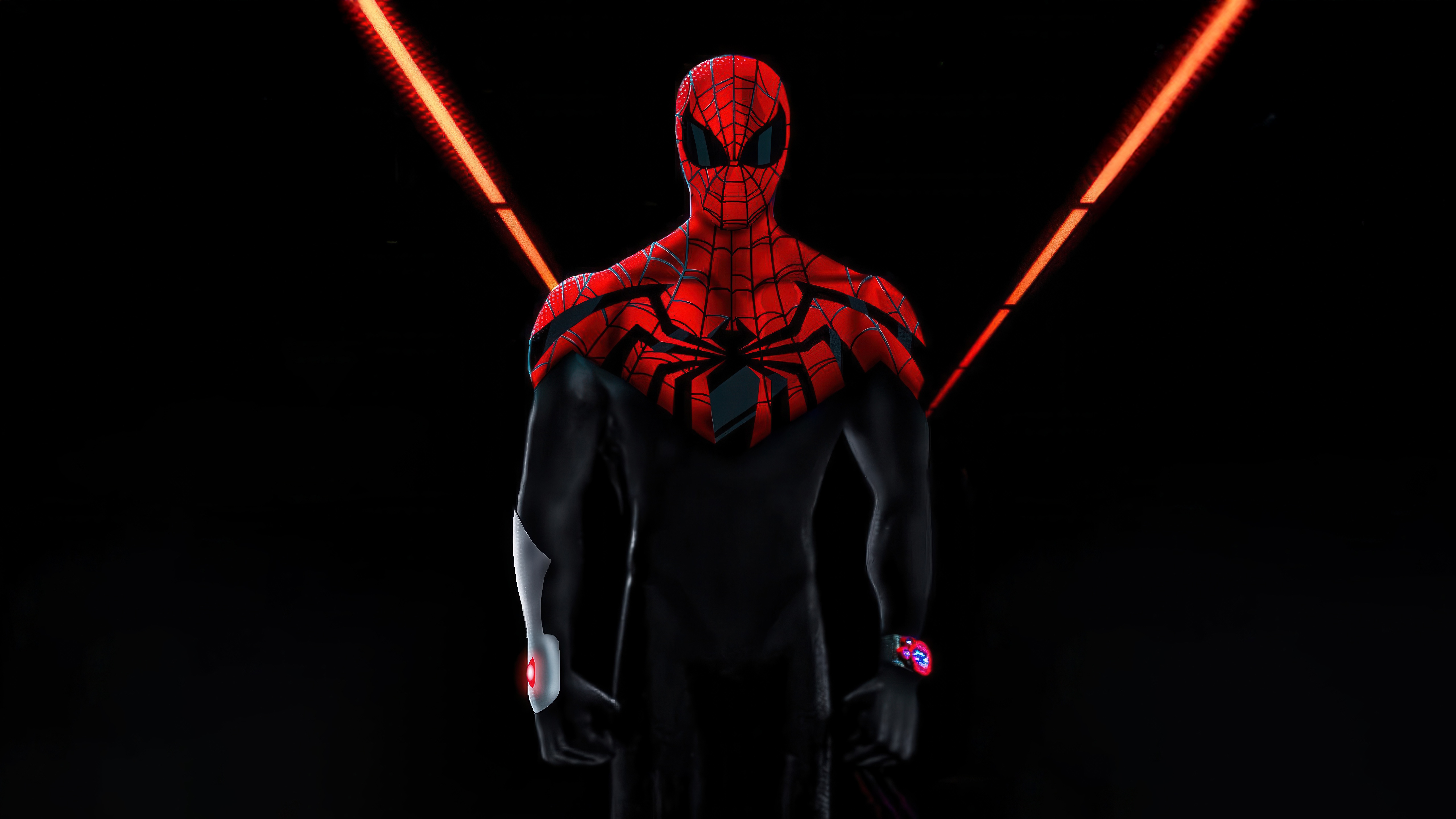 Spider-Man Red Assassin Suit HD Wallpaper