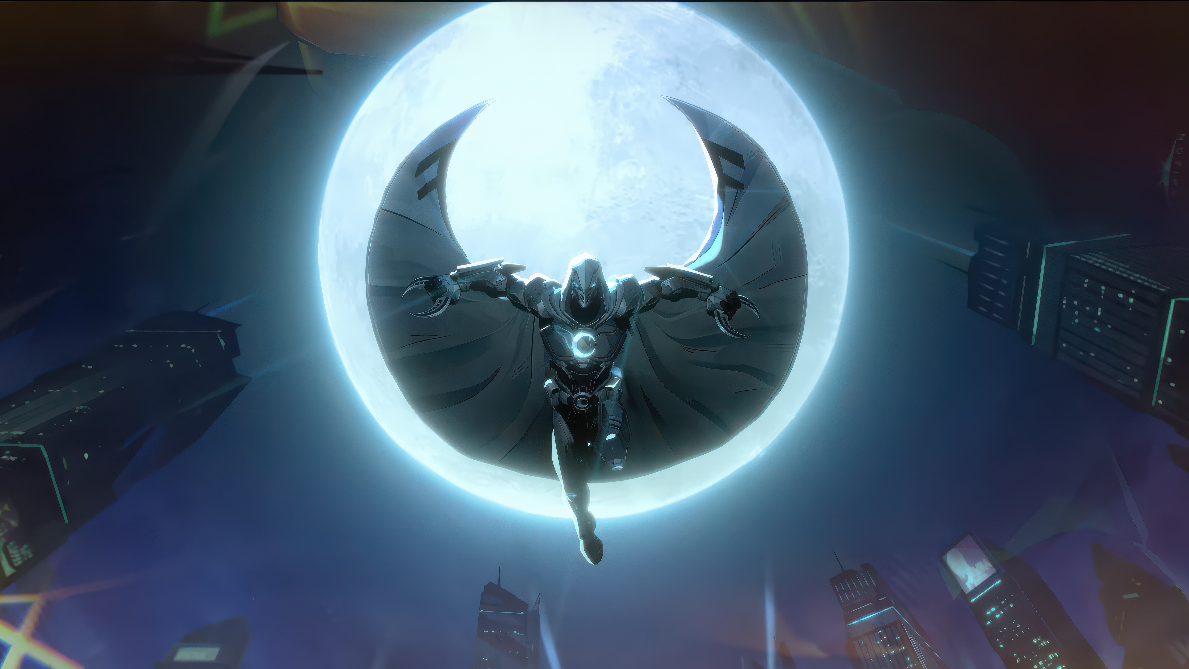 Moon Knight In Marvel Rivals Game HD Wallpaper