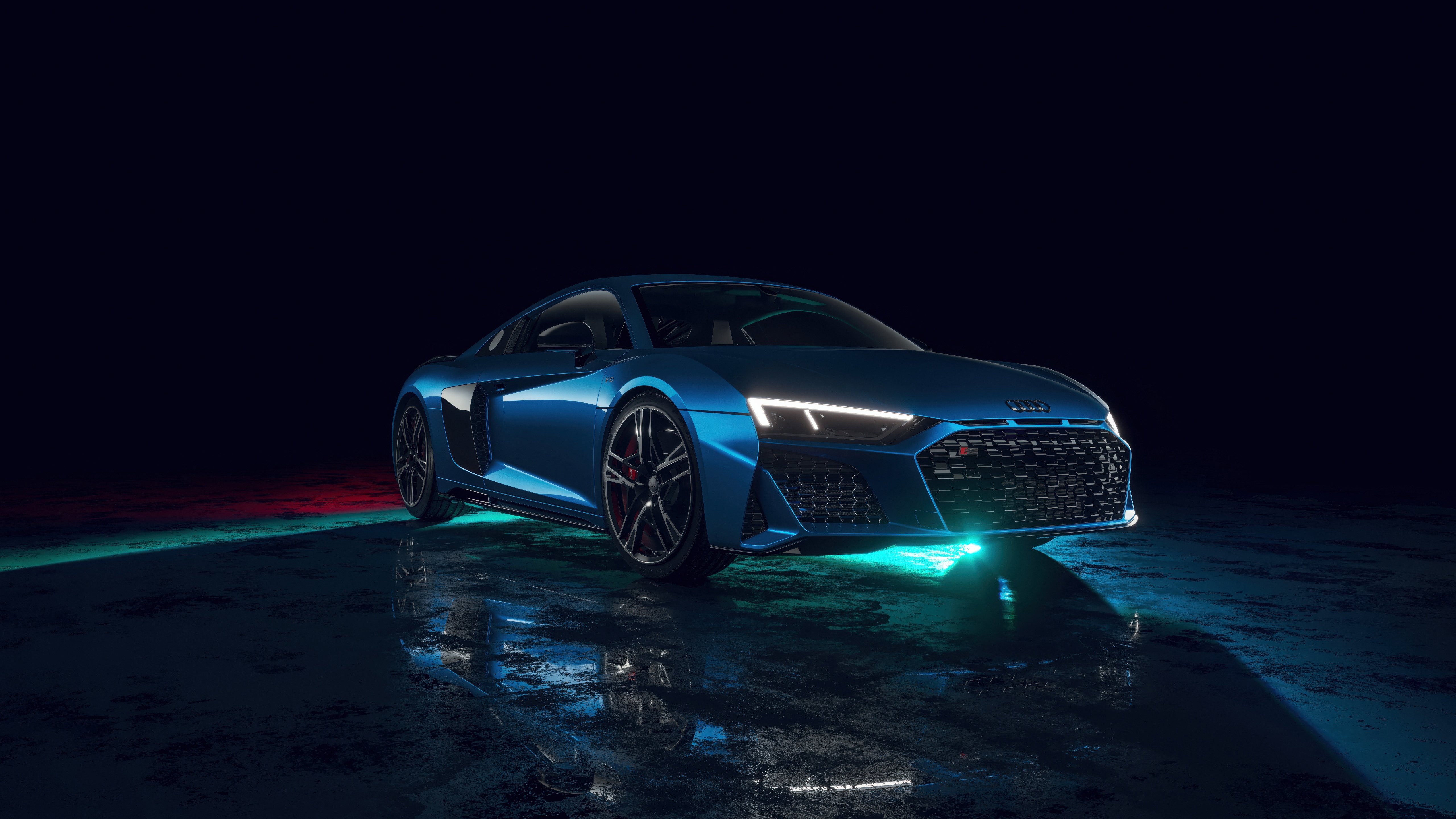 Audi R8 Midnight Glow HD Wallpaper