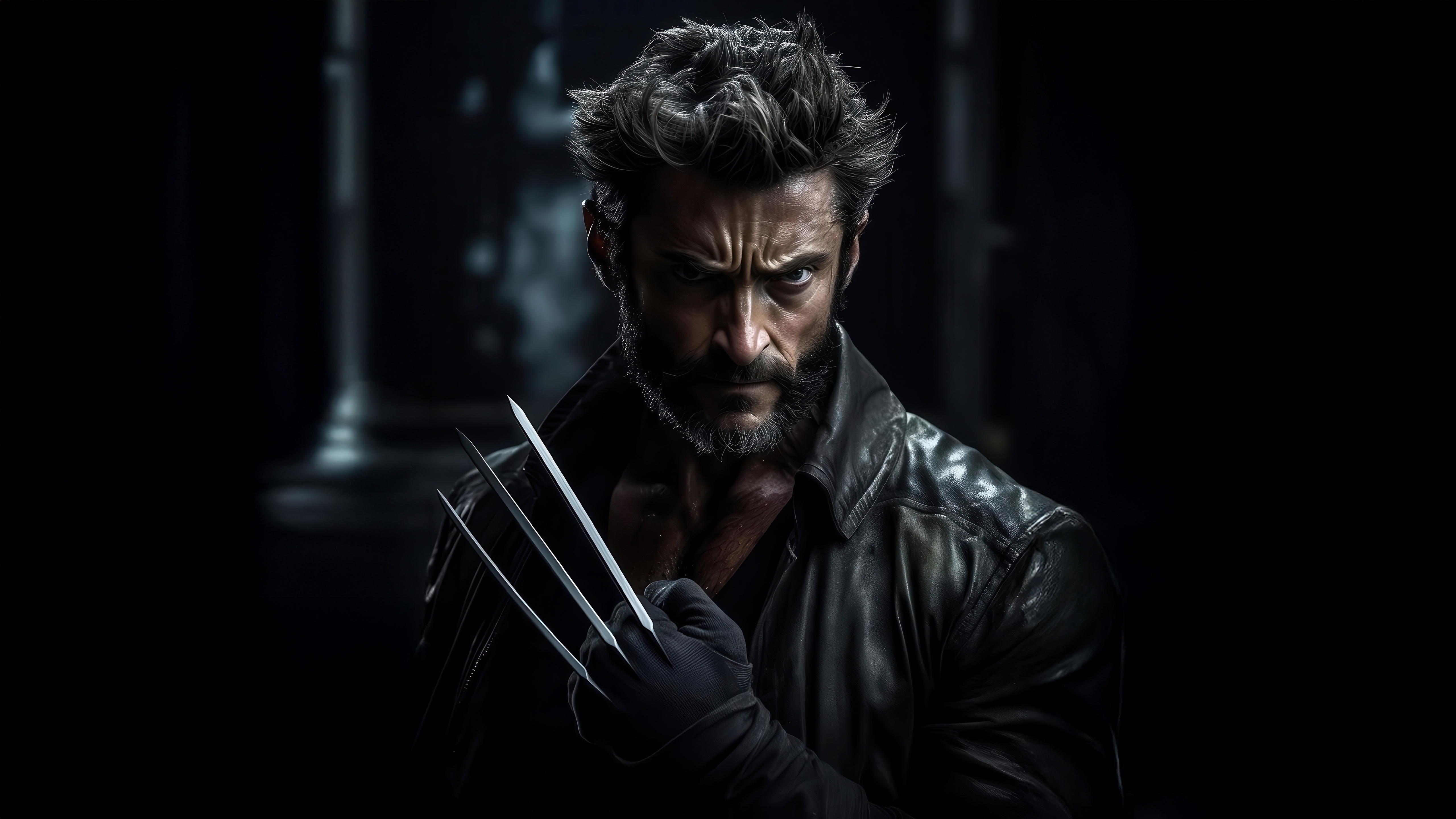 Wolverine with adamantium claws HD Wallpaper