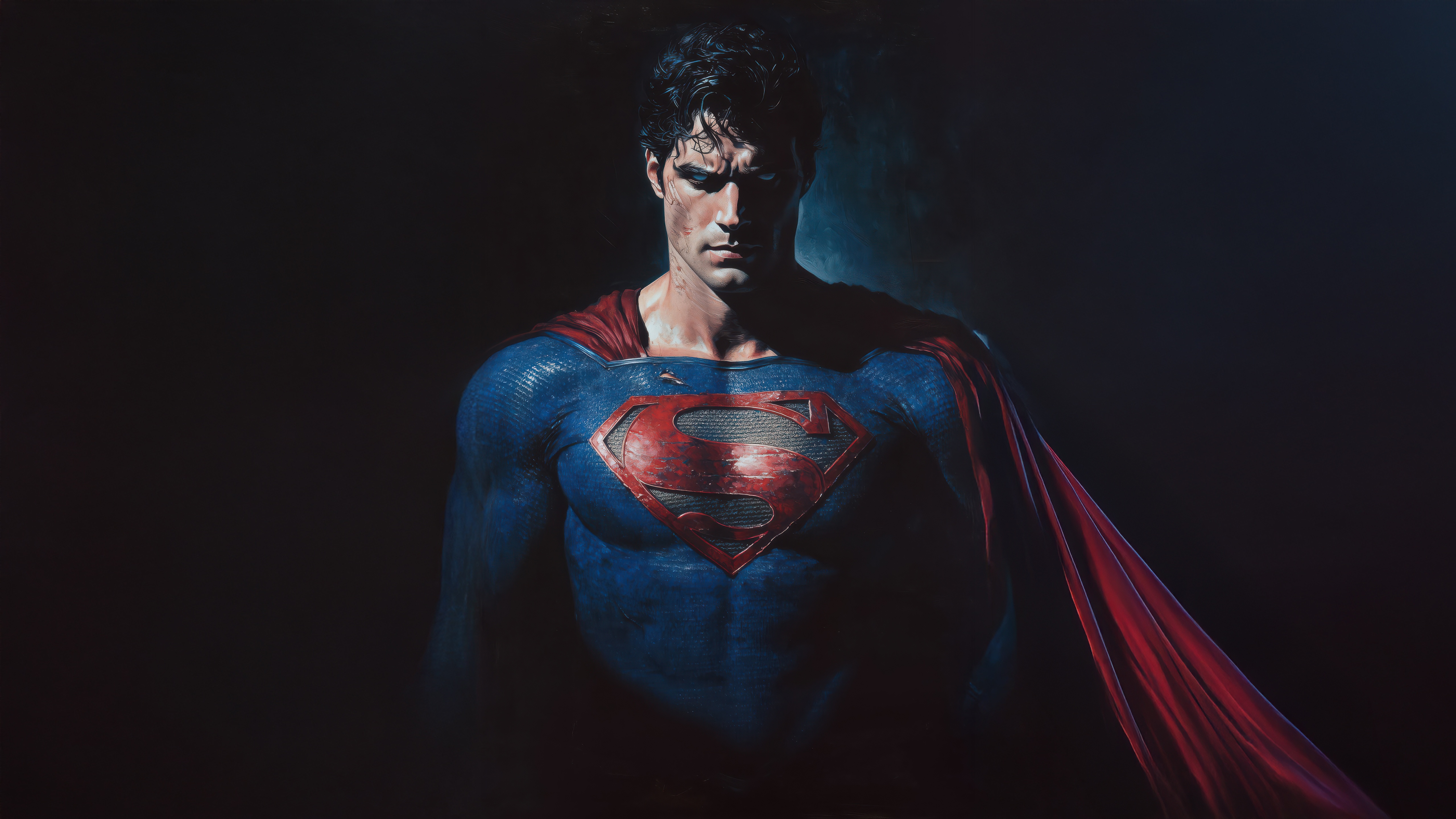 Superman in the Dark HD Wallpaper