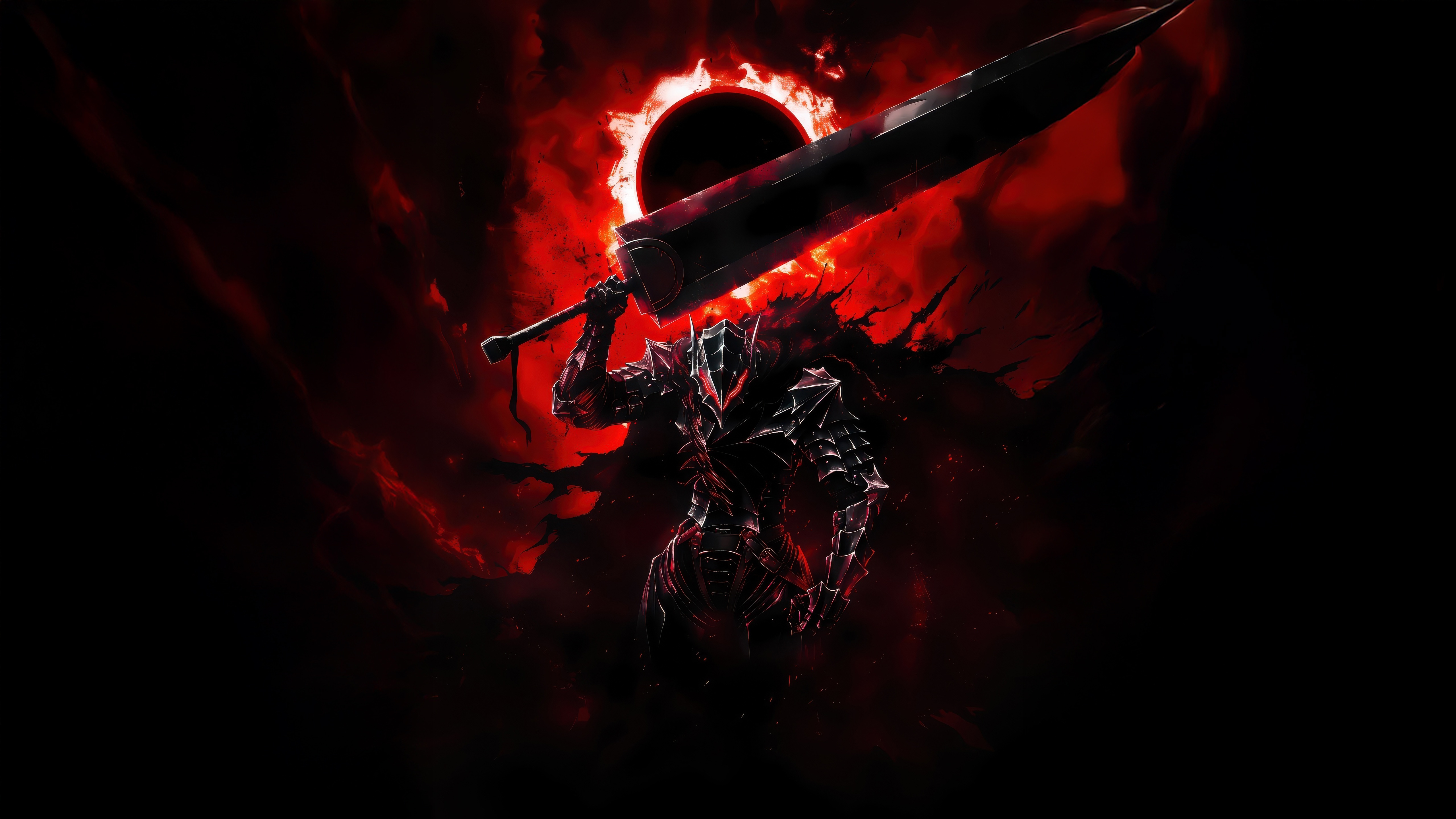Guts from Berserk with a giant sword HD Wallpaper
